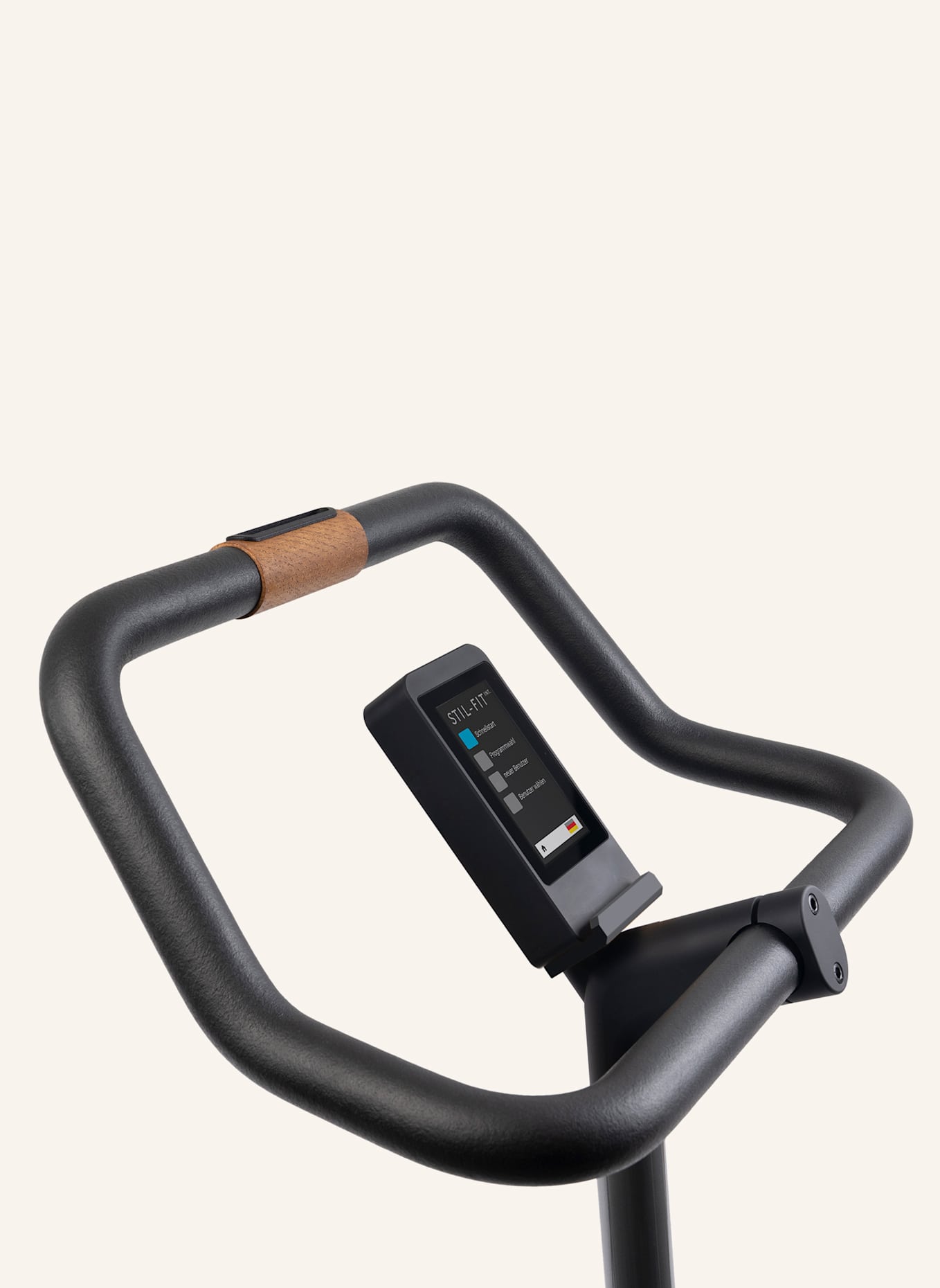 STIL-FIT Ergometer PURE: SCHWARZ / WALNUSS