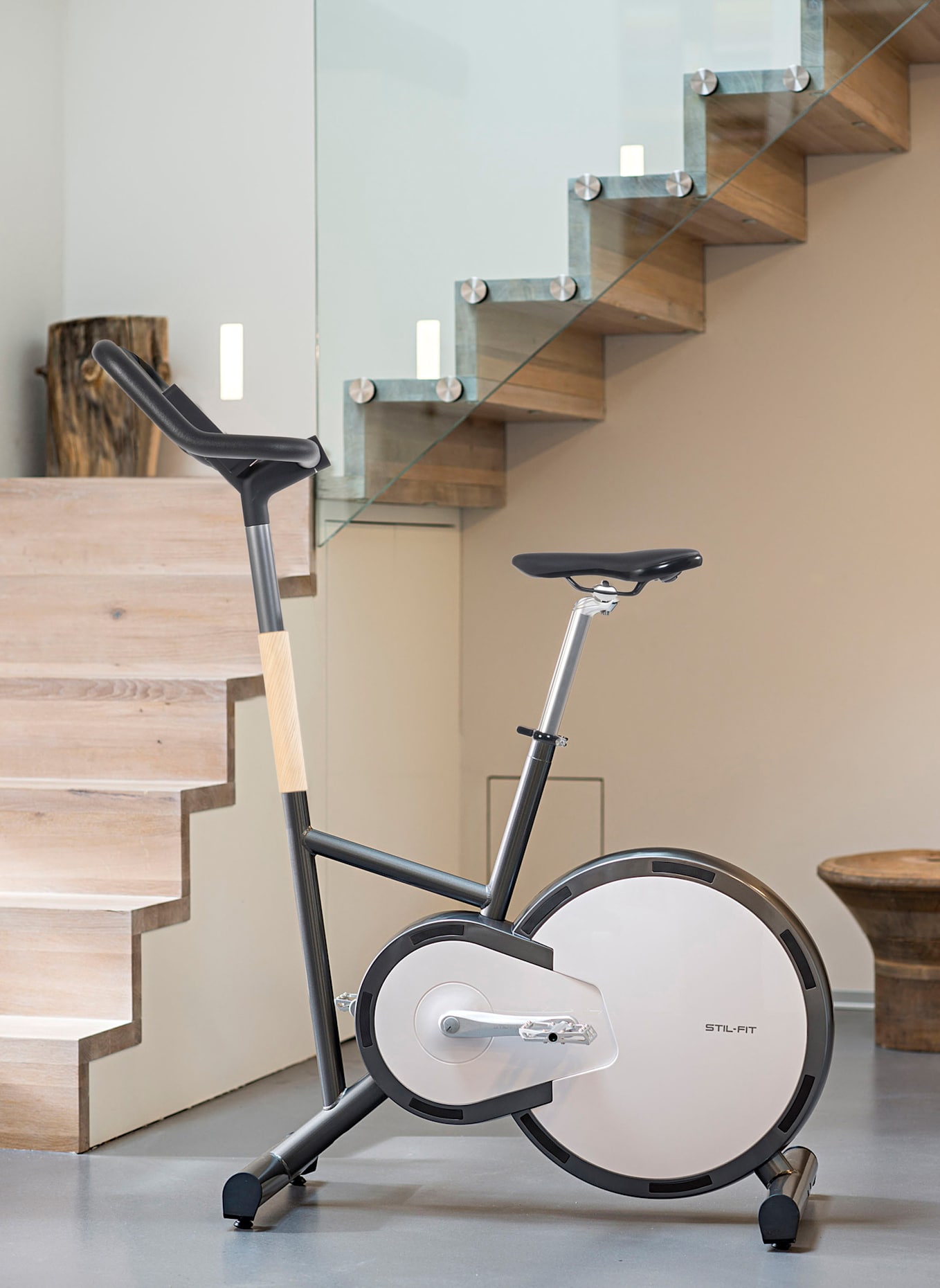 STIL-FIT Ergometer PURE: WEISS / ESCHE