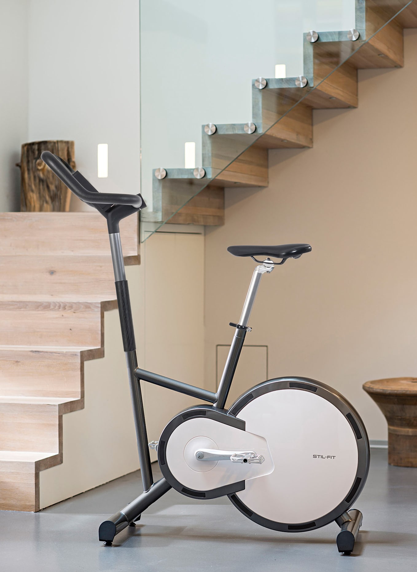 STIL-FIT Ergometer PURE: WEISS / SCHWARZ