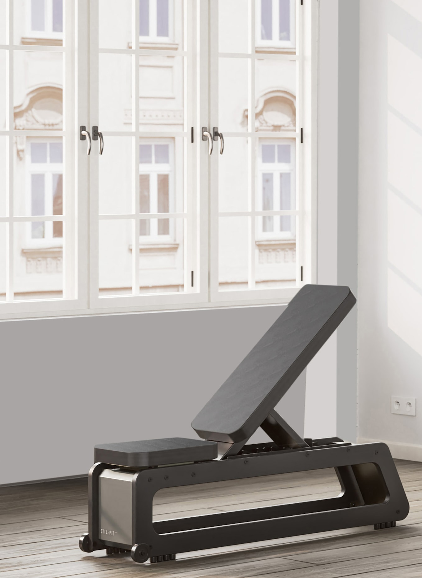 STIL-FIT Hantelbank PRO: MATT-SCHWARZ