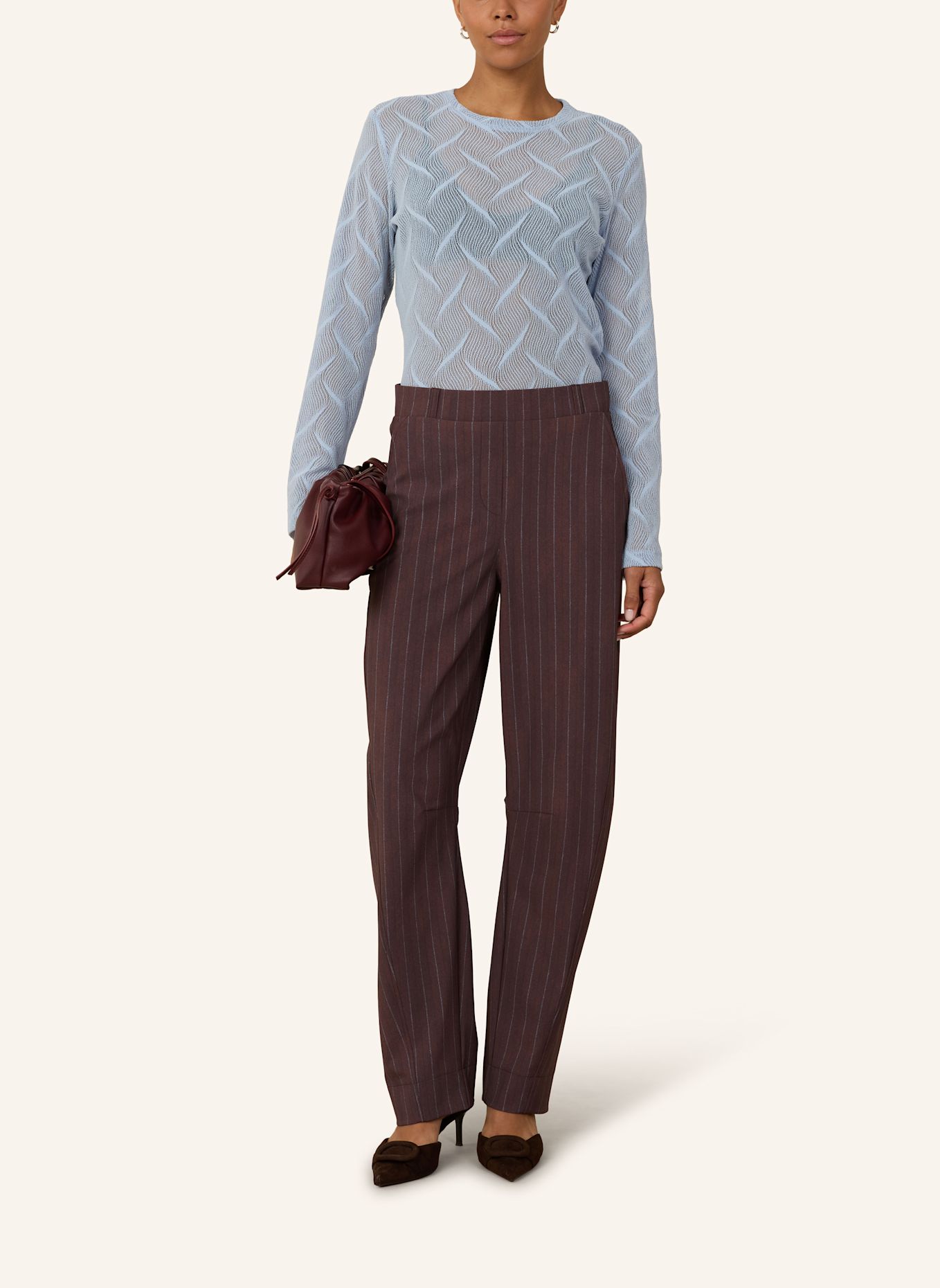 STUDIO ANNELOES Trousers MARLISE: BRAUN