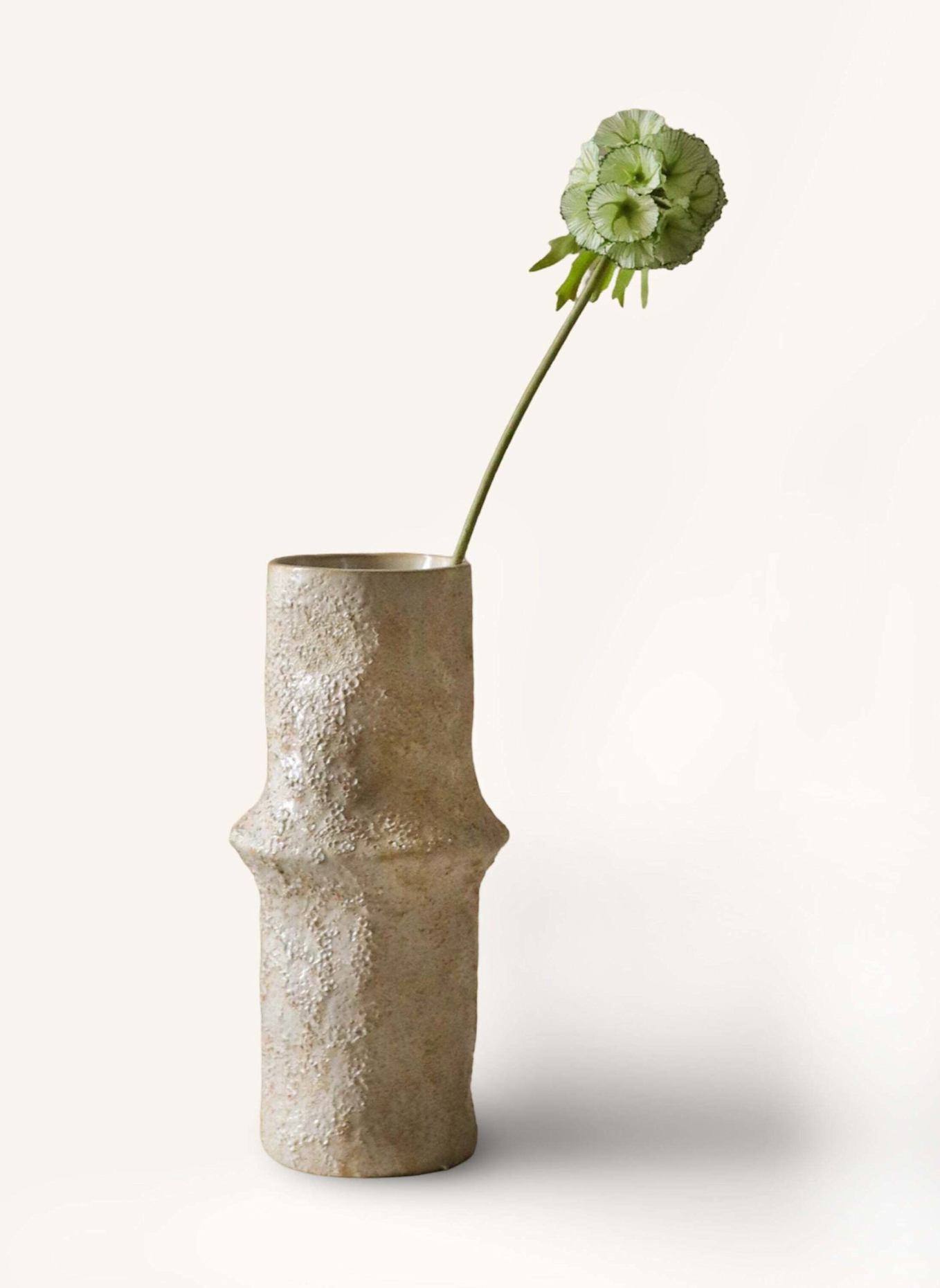 Botané Kunstblume SCABIOSA SEED POD FLOWER: HELLGRÜN