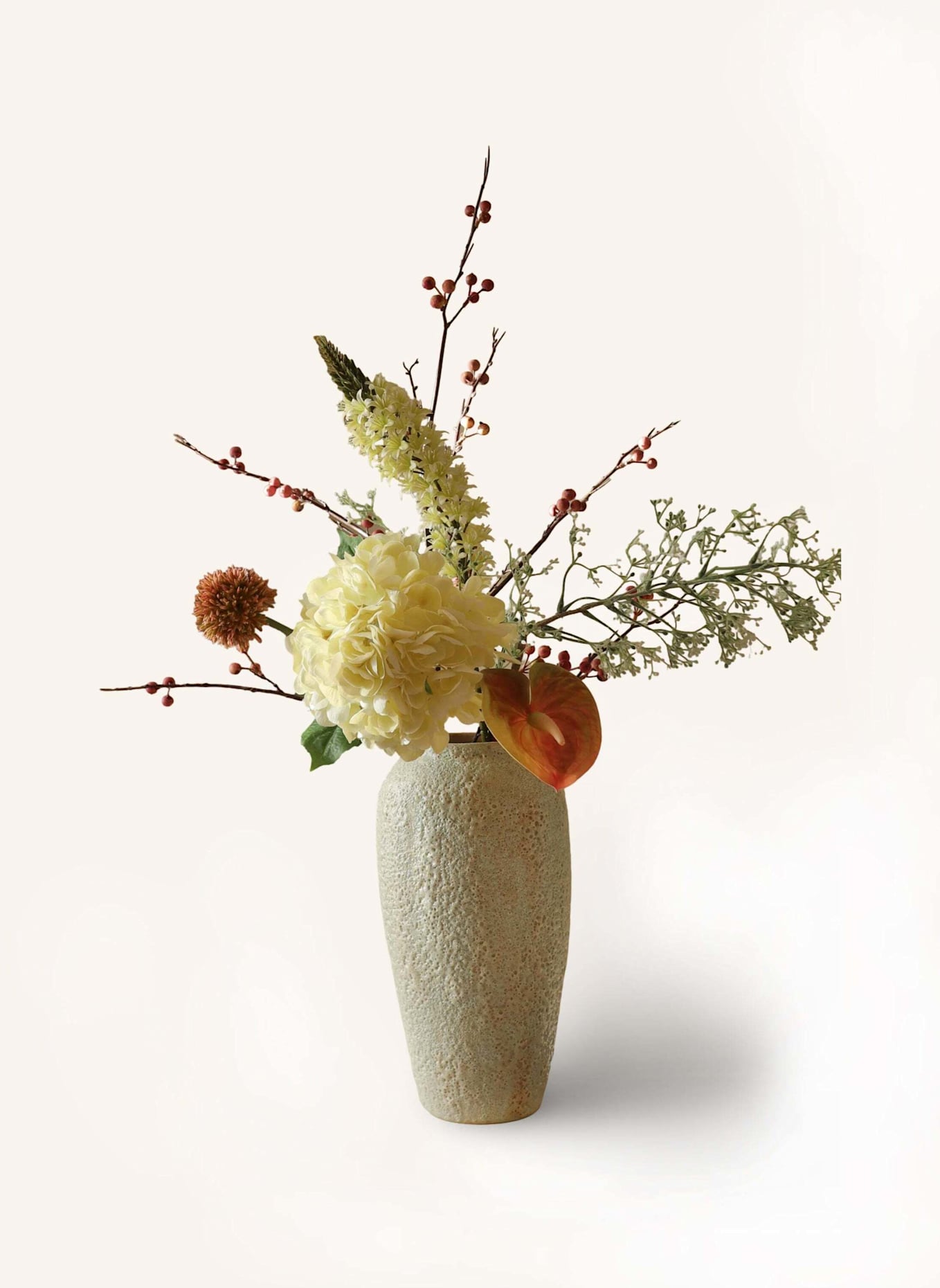 Botané Künstlicher Blumenstrauß FROSTED AMBER: ROSA