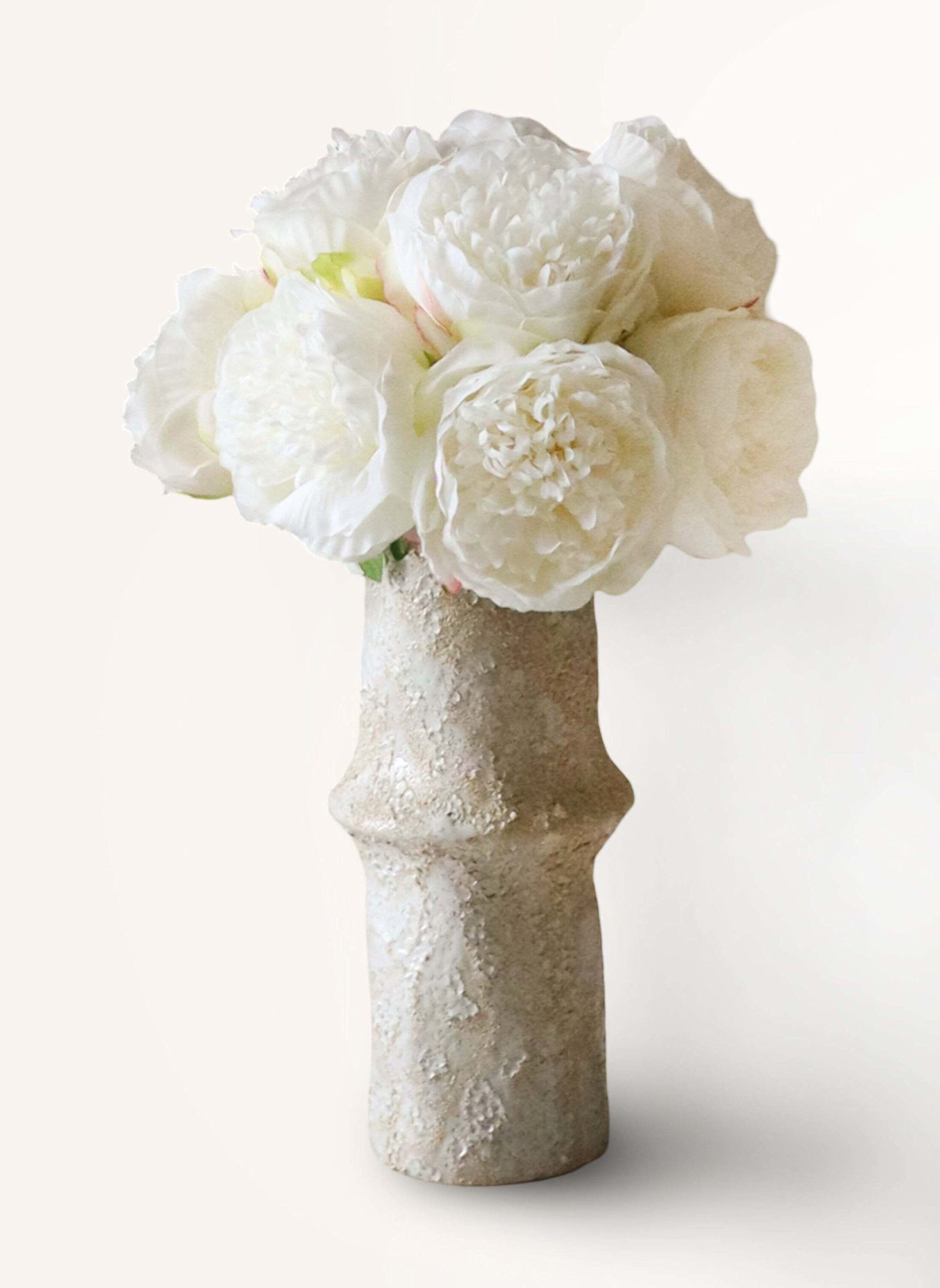 Botané Künstlicher Blumenstrauß MINI PEONY BOUQUET: WEISS