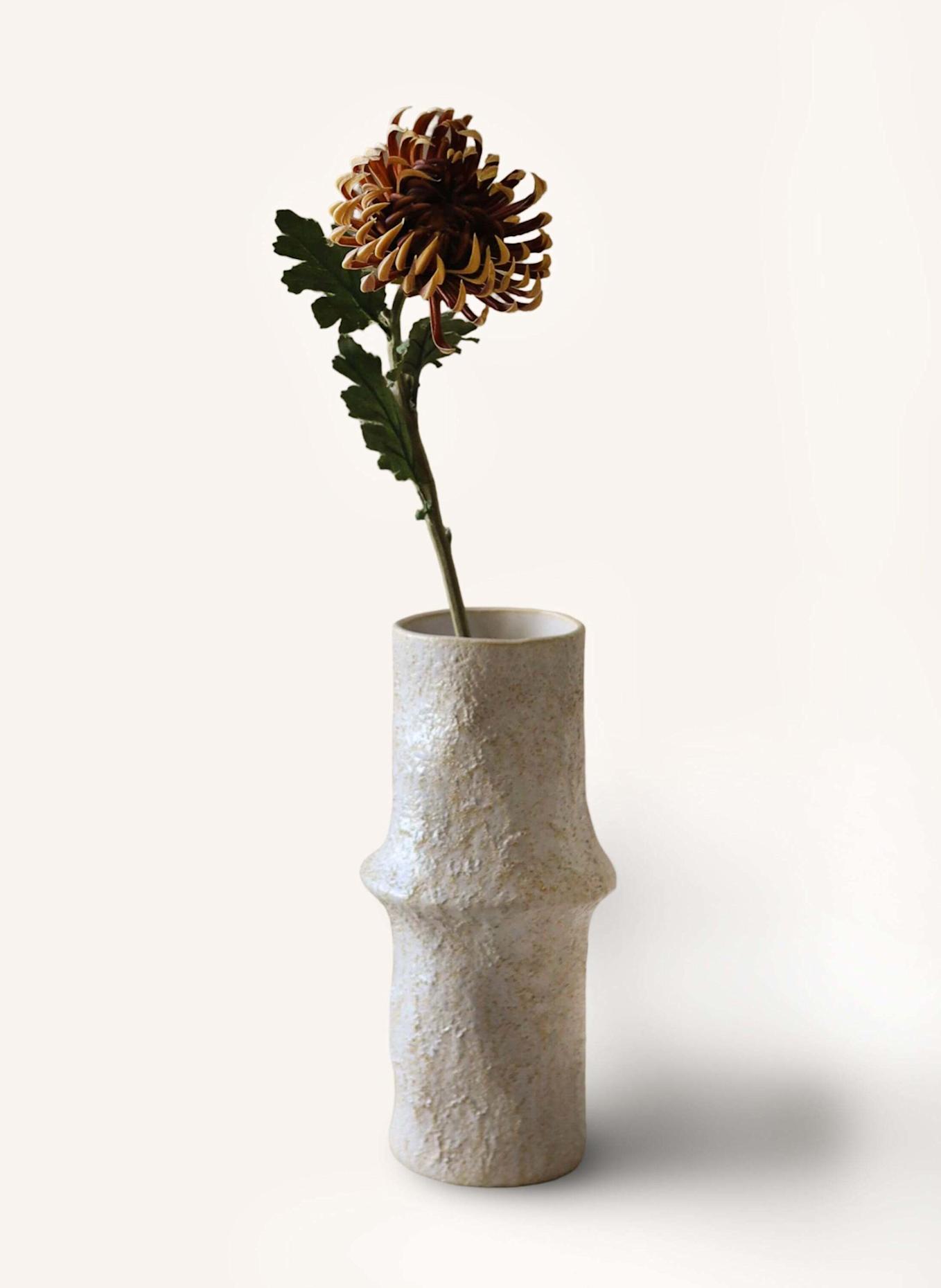 Botané Kunstblume SEMI CACTUS DAHLIA FLOWER: BRAUN