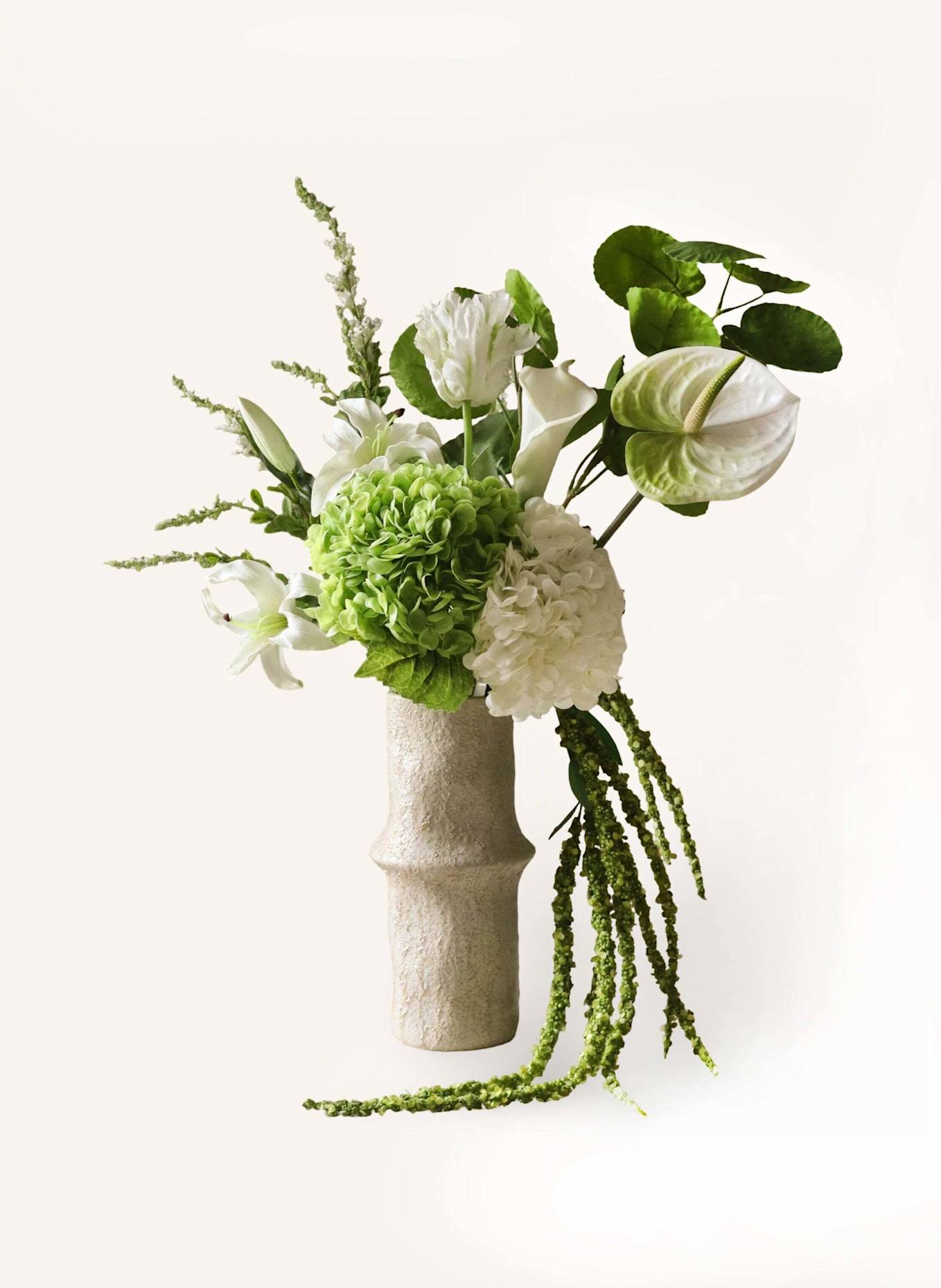 Botané Künstlicher Blumenstrauß GREENIE: WEISS