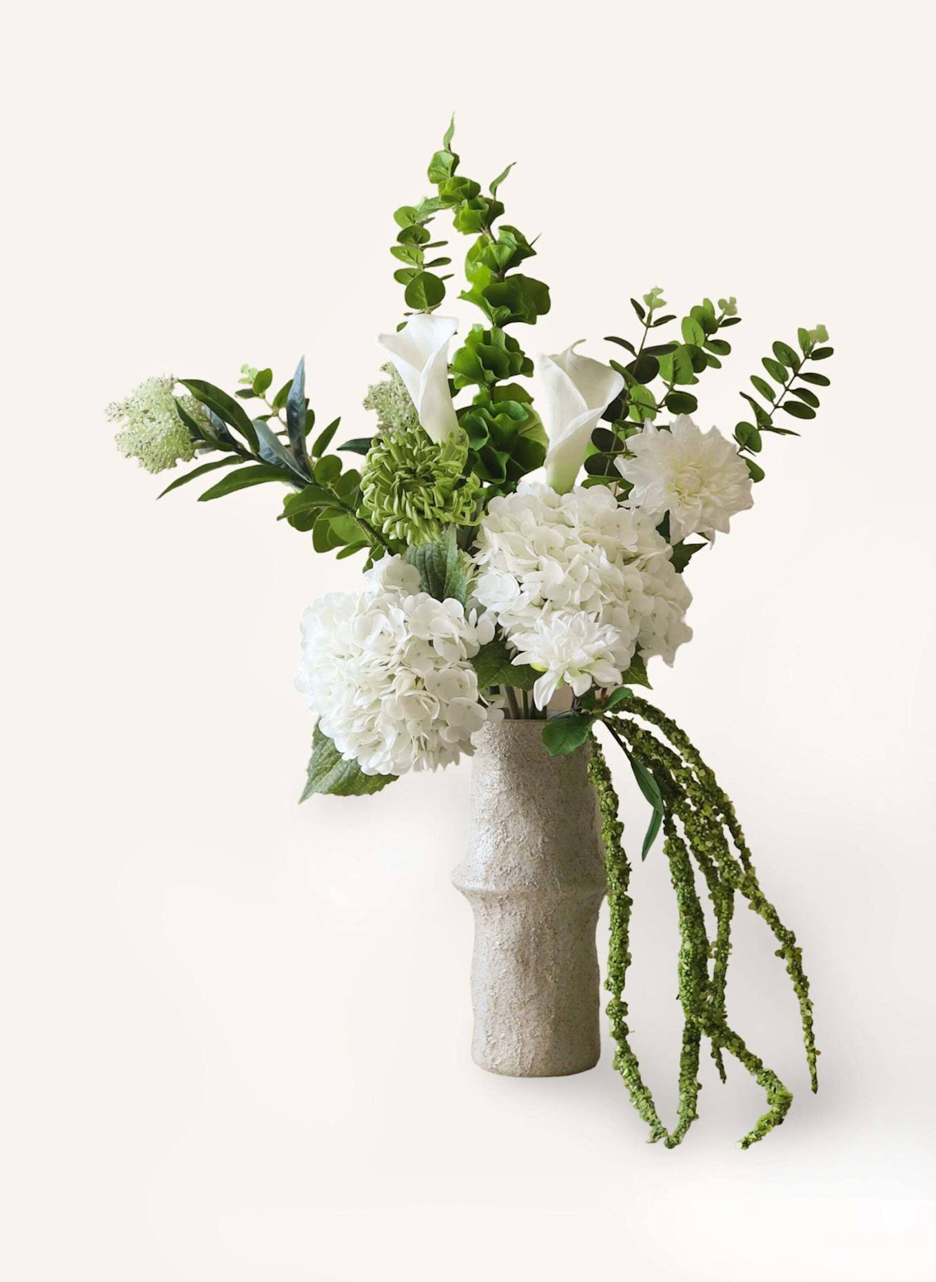 Botané Künstlicher Blumenstrauß COOL GRASS: WEISS