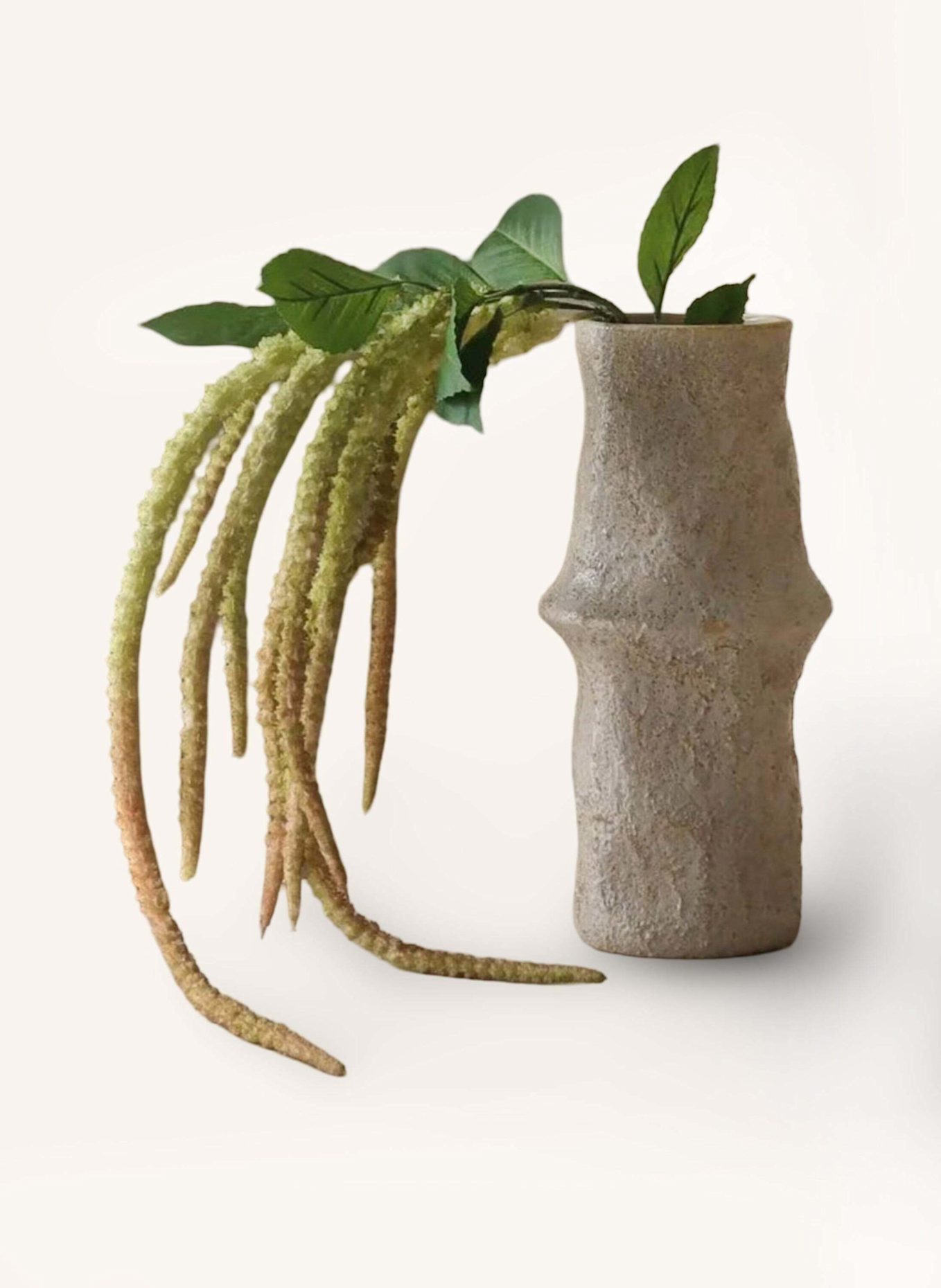 Botané Kunstblume THREE FORKS AMARANTHUS FLOWER: HELLGRÜN