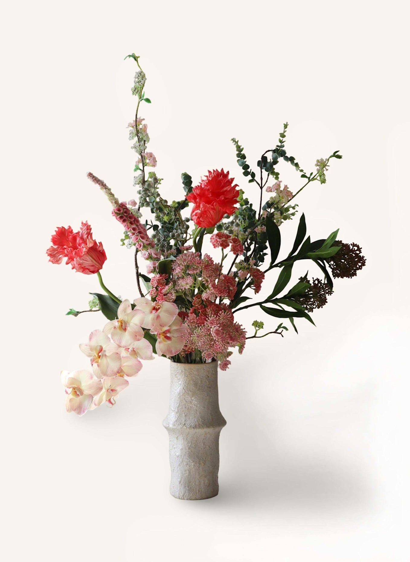 Botané Künstlicher Blumenstrauß DEEP BLUSH: ROSA