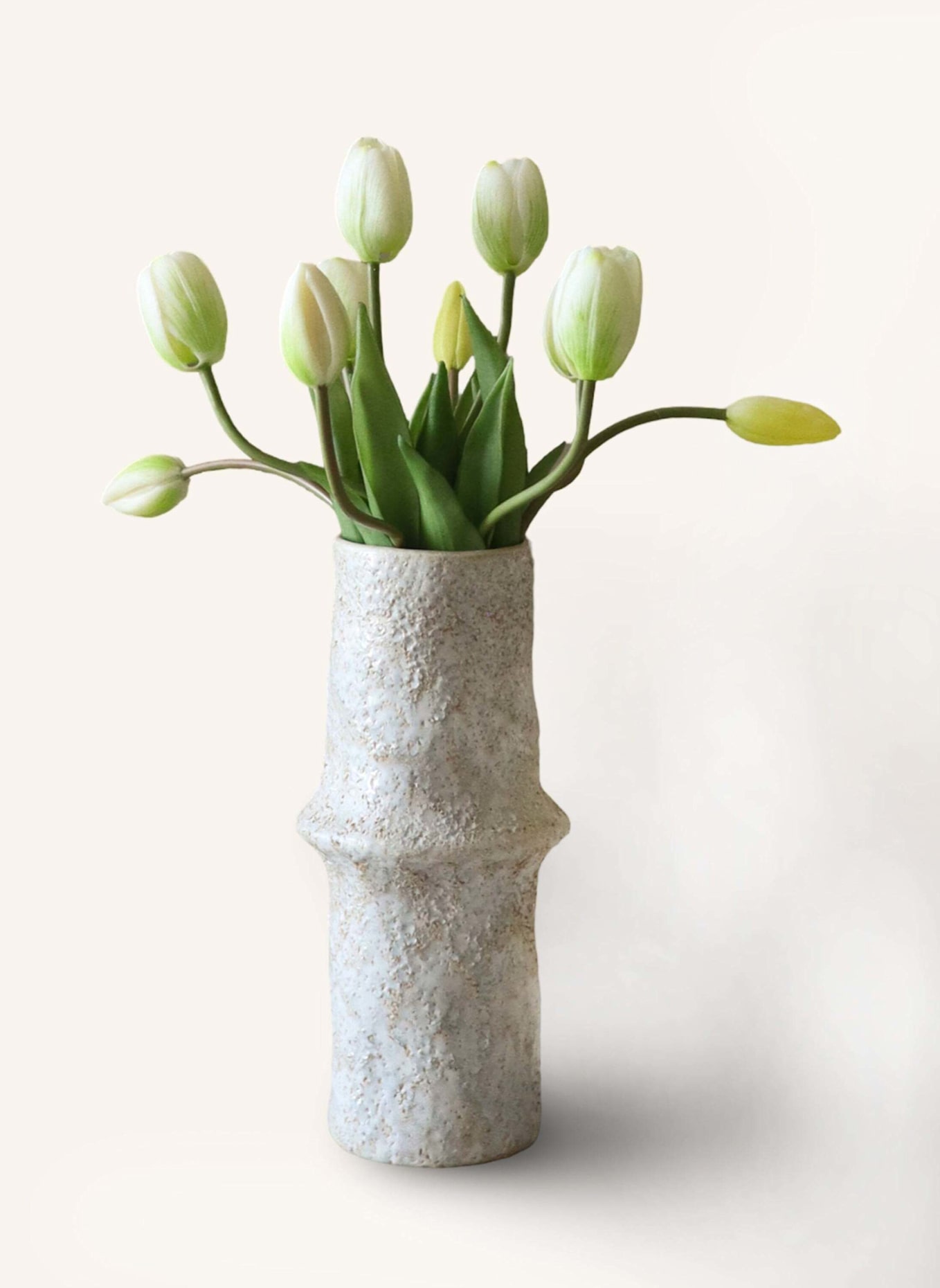 Botané Künstlicher Blumenstrauß TULIP BOUQUET: WEISS