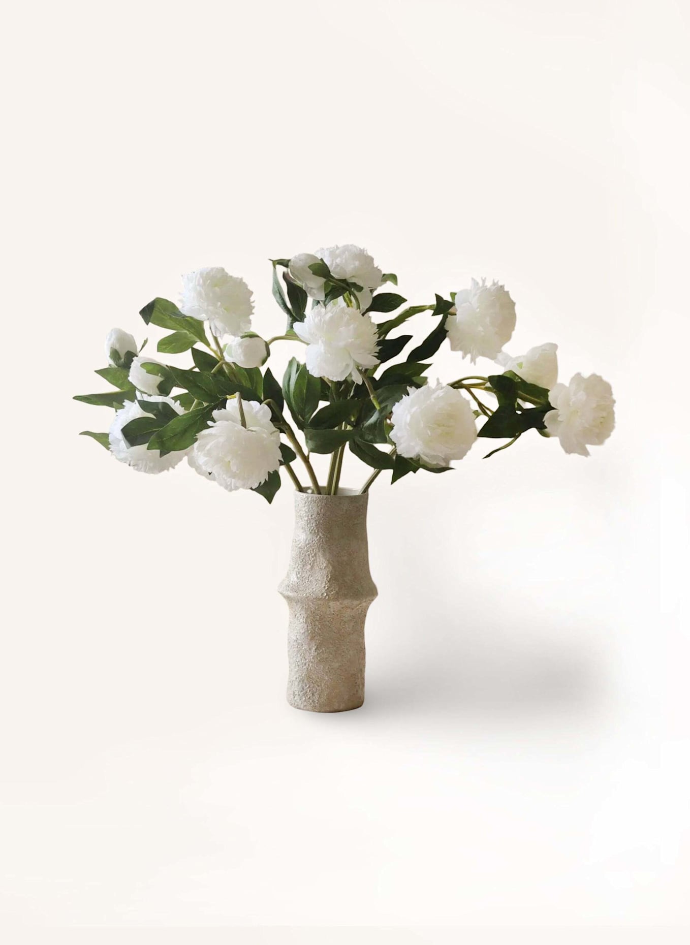 Botané Künstlicher Blumenstrauß PEONY BOUQUET: WEISS