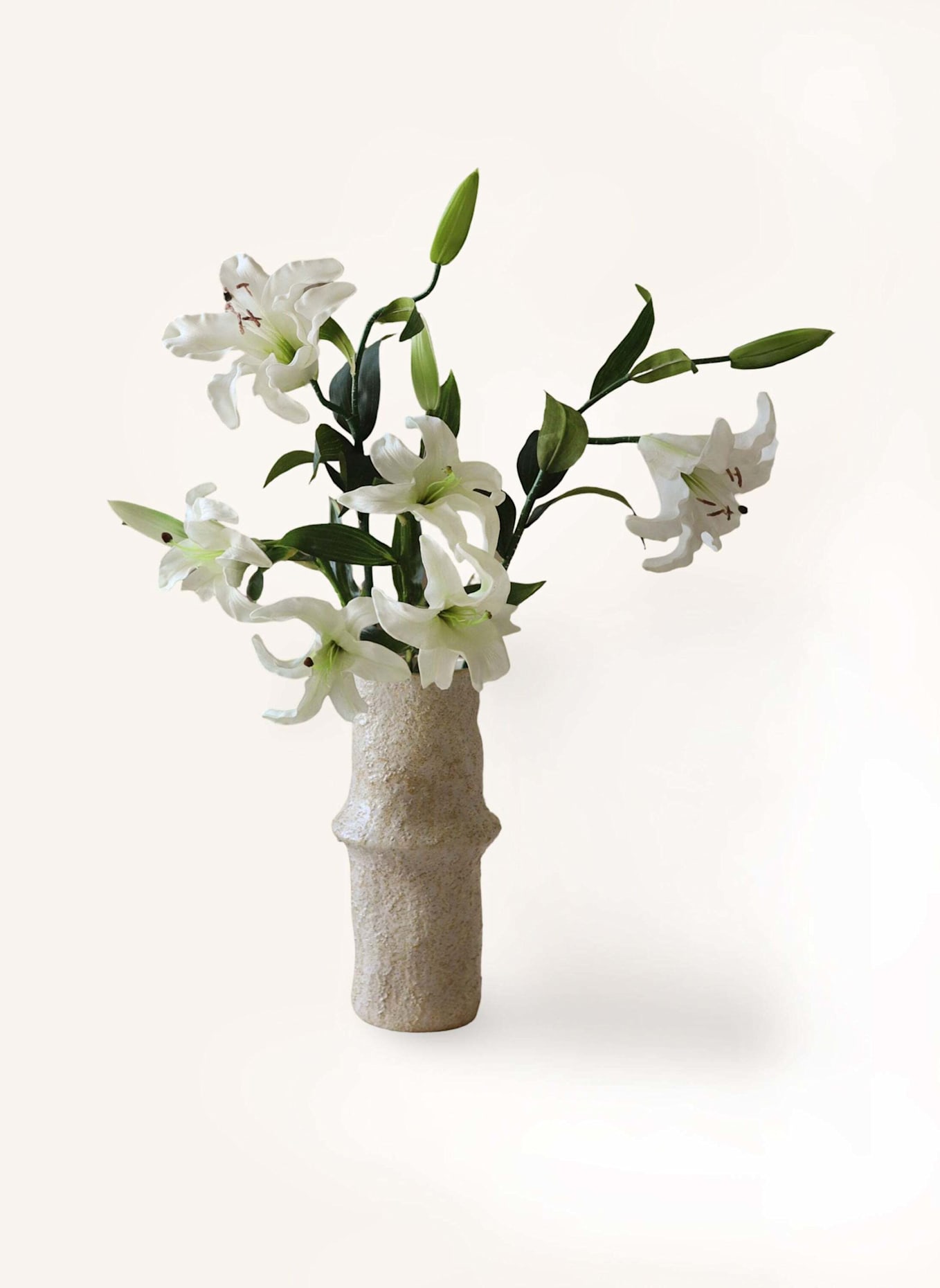 Botané Künstlicher Blumenstrauß ELEGANT LILIES BOUQUET: WEISS