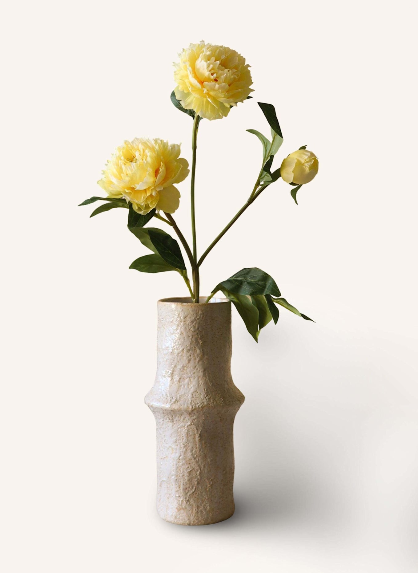 Botané Kunstblume PEONY FLOWER: GELB