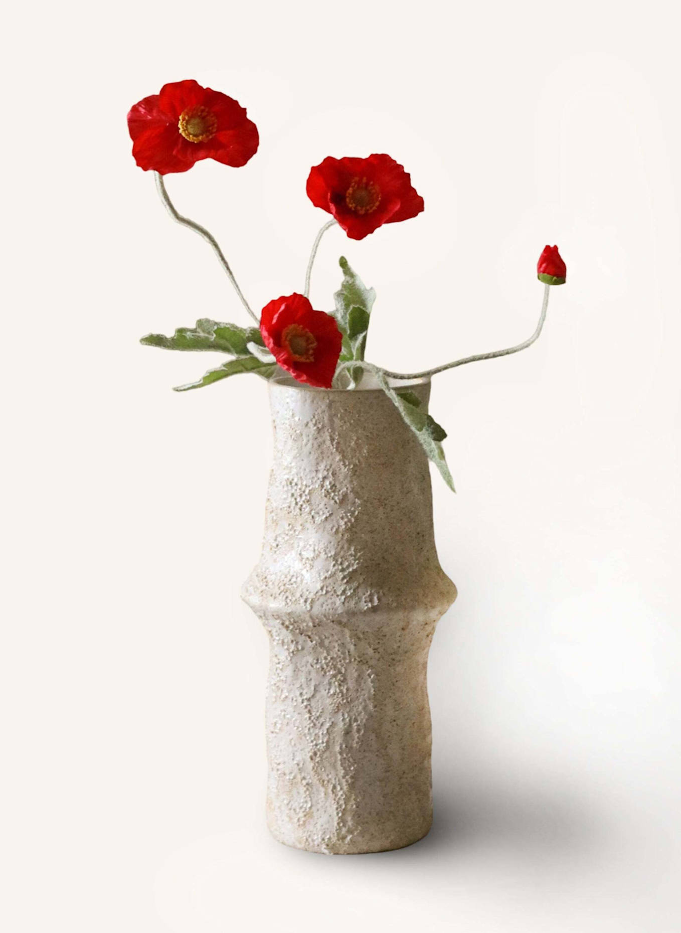 Botané Kunstblume POPPY FLOWER: ROT