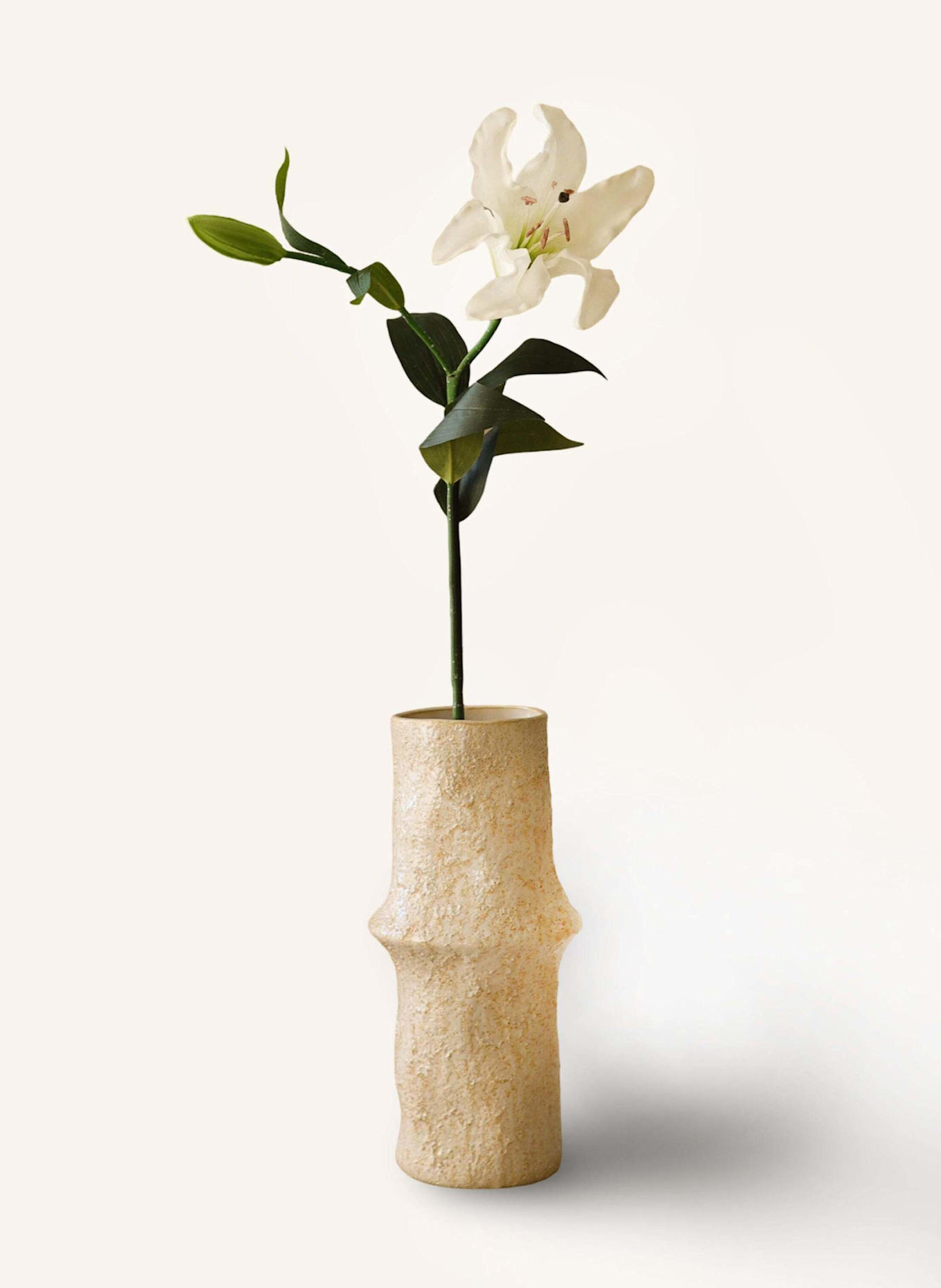 Botané Kunstblume LARGE LILIES FLOWER: WEISS