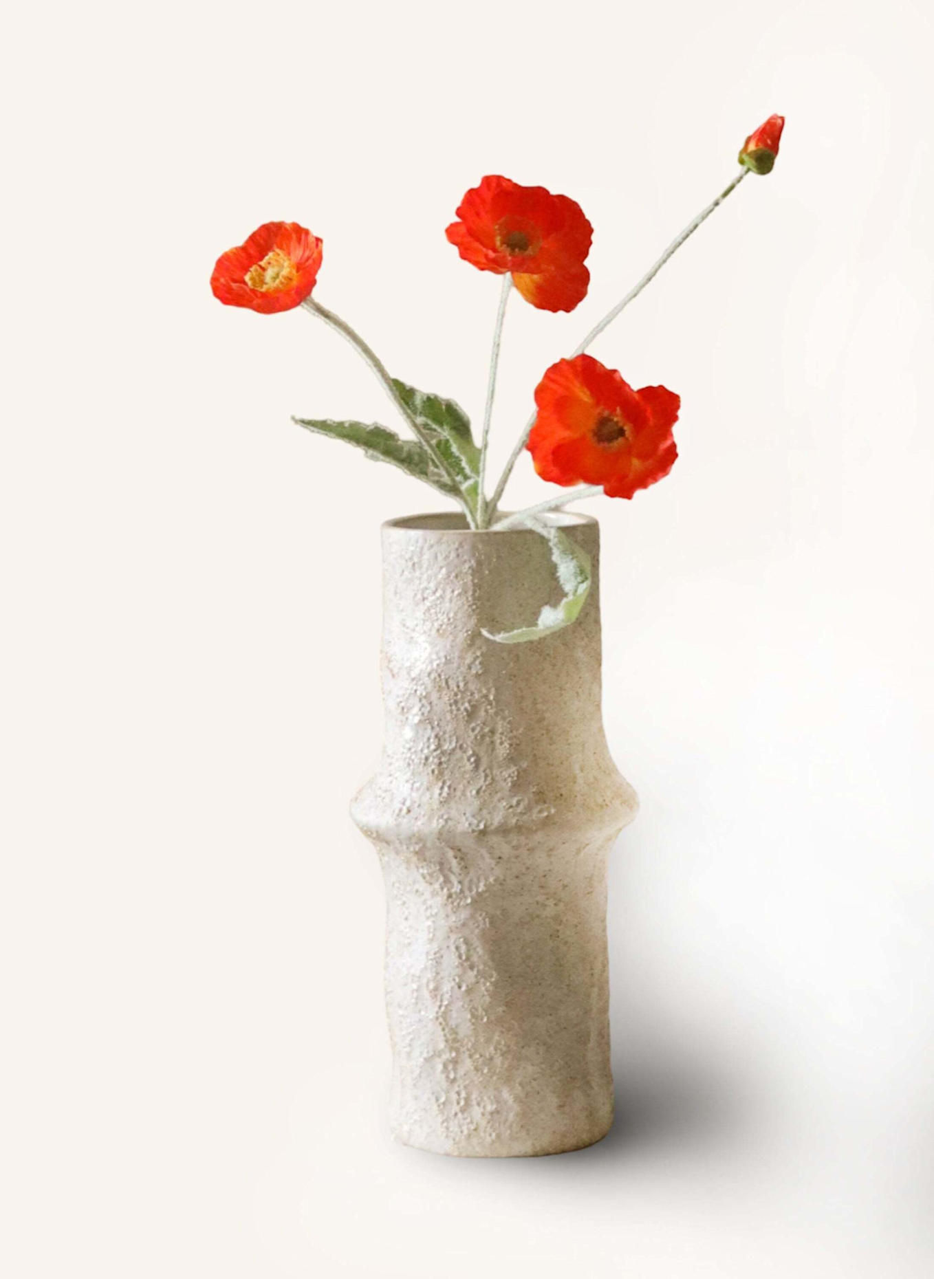 Botané Kunstblume POPPY FLOWER: DUNKELORANGE