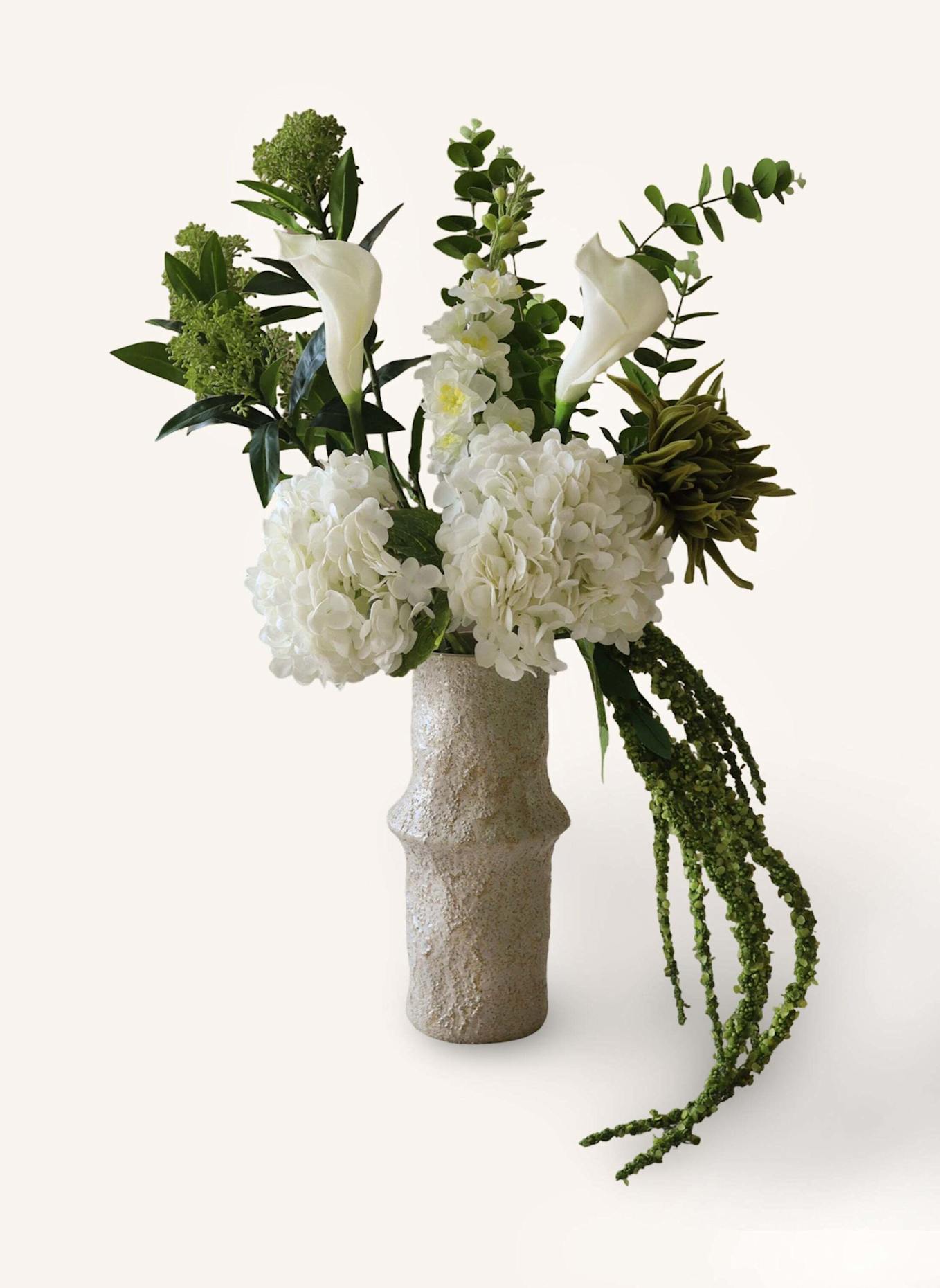 Botané Künstlicher Blumenstrauß WILD FOREST: WEISS