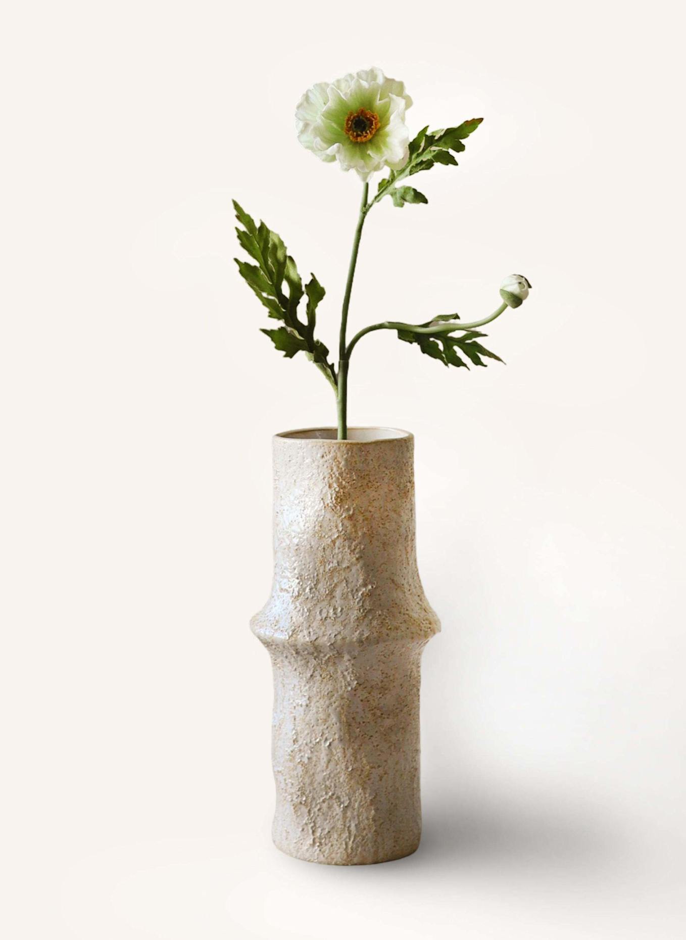 Botané Kunstblume LARGE POPPY FLOWER: WEISS