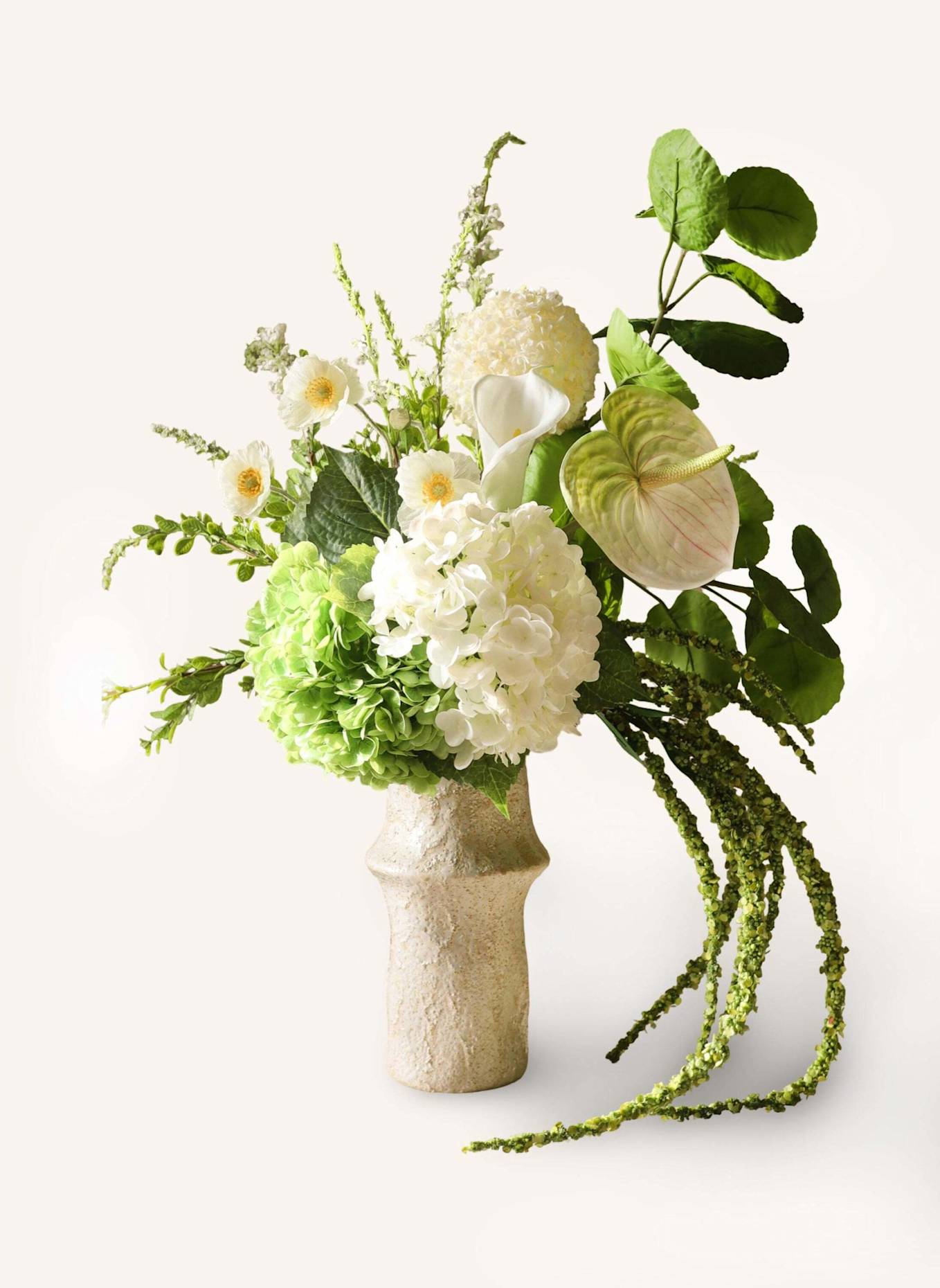 Botané Künstlicher Blumenstrauß SAGELESS GREEN: WEISS