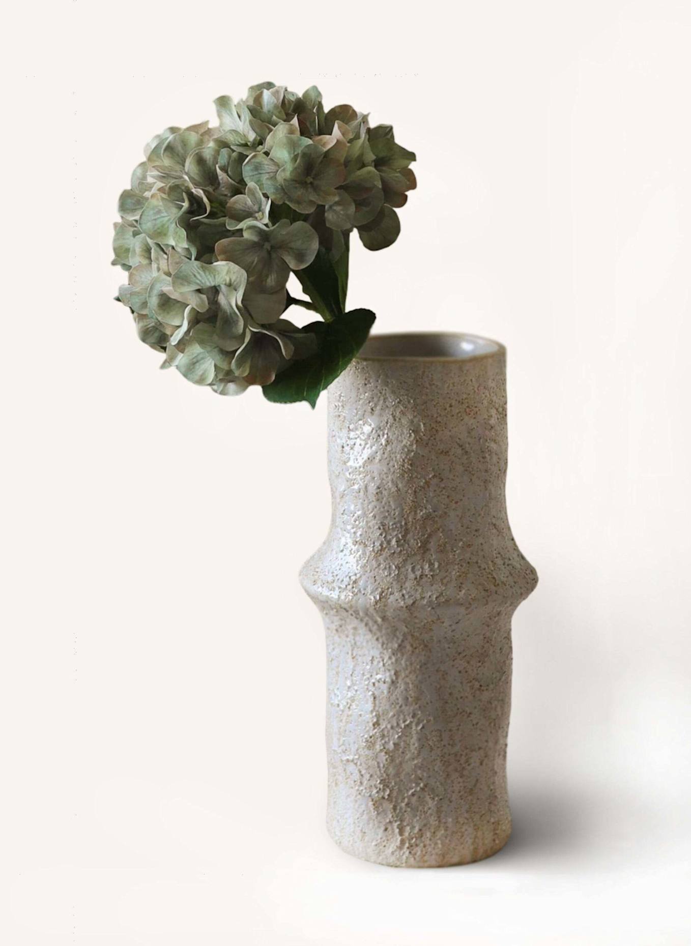 Botané Kunstblume PALE SHORT HYDRANGEA FLOWER: GRÜN