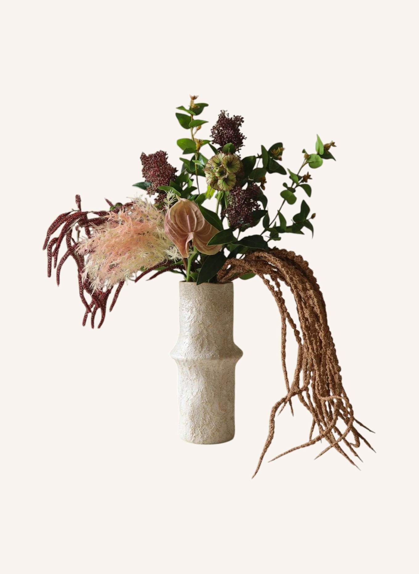 Botané Artificial Flower Bouquet SCARLET LETTER: BROWN