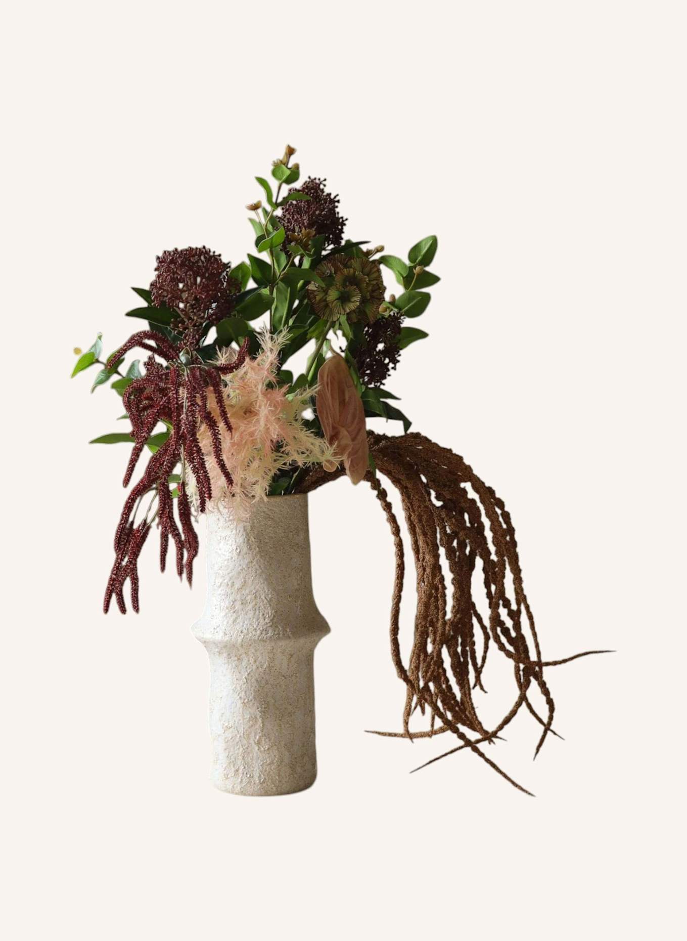 Botané Artificial Flower Bouquet SCARLET LETTER: BROWN