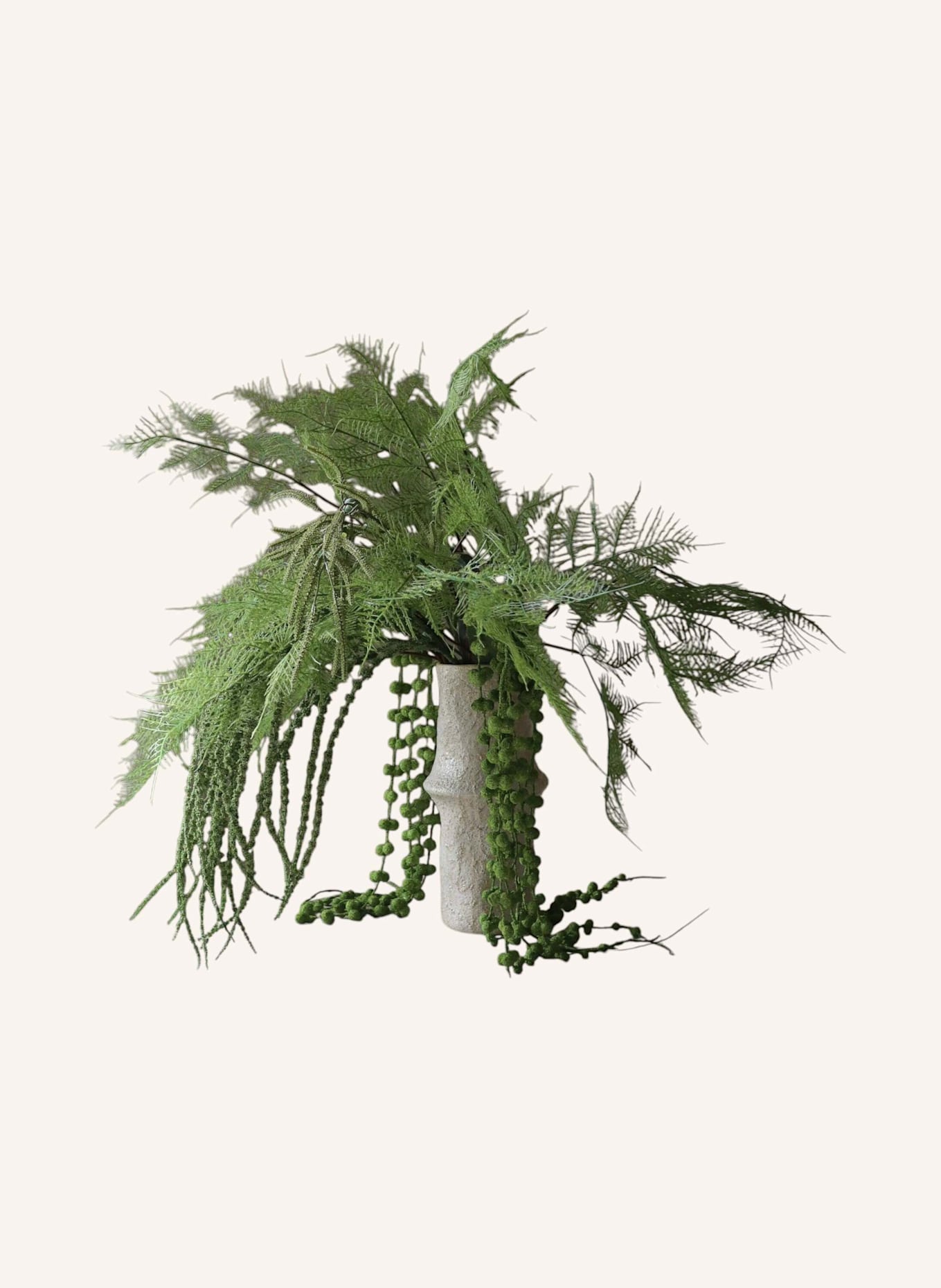Botané GREEN LUSH Artificial Flower Bouquet: GREEN