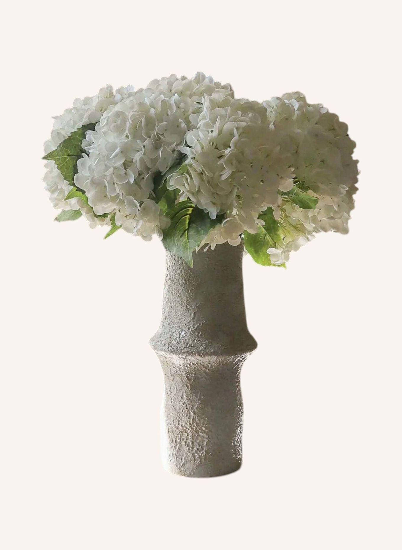 Botané Artificial Flower Bouquet: HYDRANGEA BOUQUET: WHITE