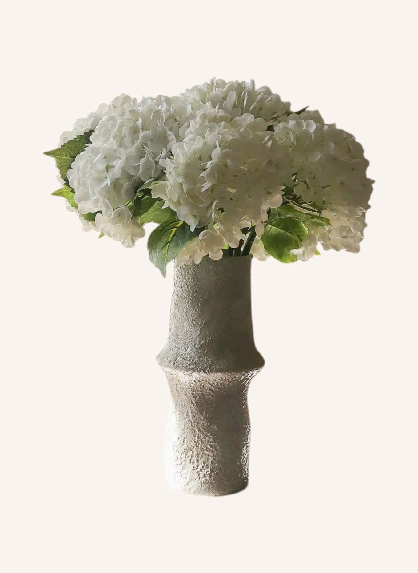 Botané Artificial Flower Bouquet: HYDRANGEA BOUQUET: WHITE