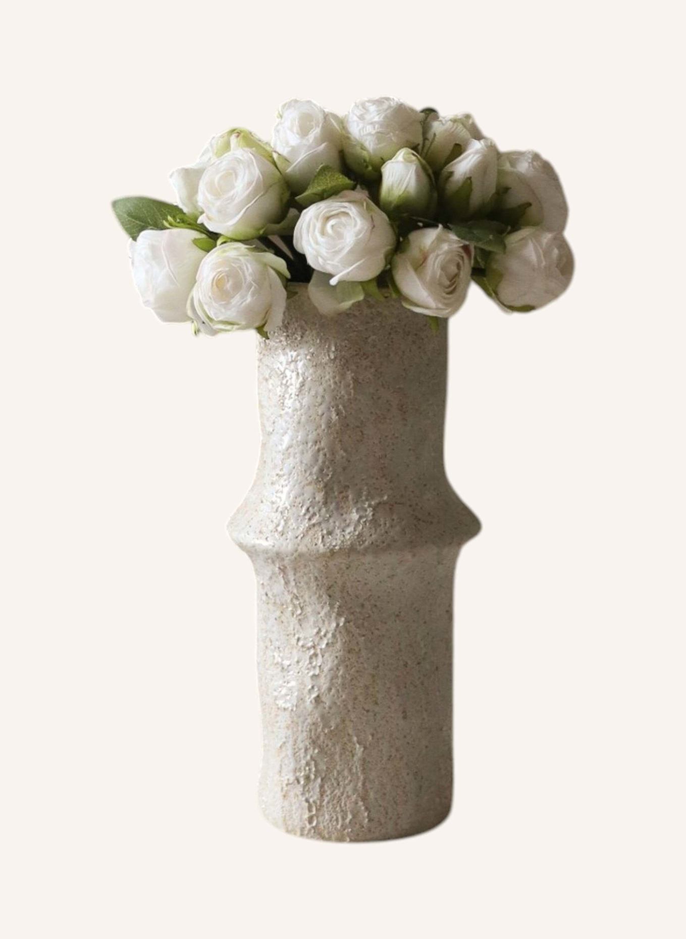 Botané Artificial Flower Bouquet: MINI ROSE BOUQUET: WHITE