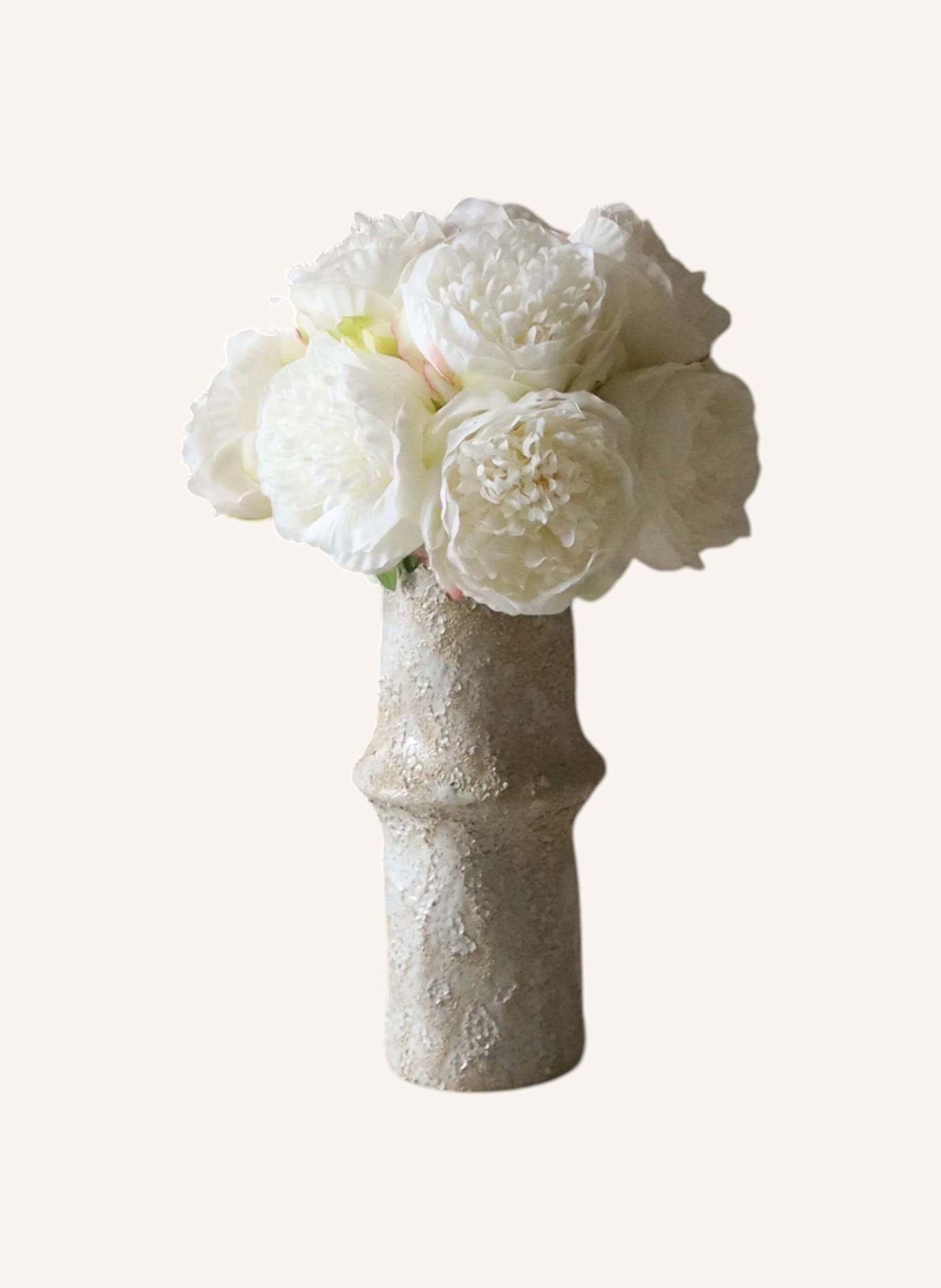 Botané Künstlicher Blumenstrauß MINI PEONY BOUQUET: WEISS