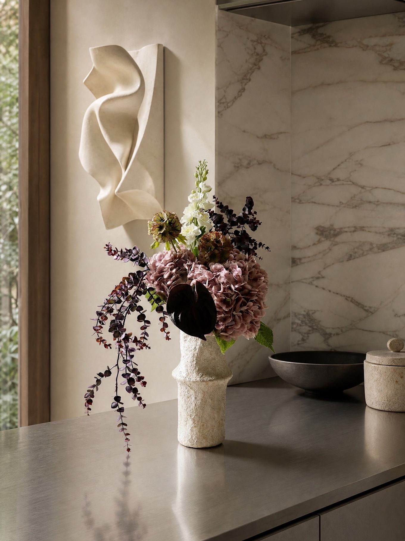 Botané Artificial Flower Bouquet PERFECTLY PLUM: PINK