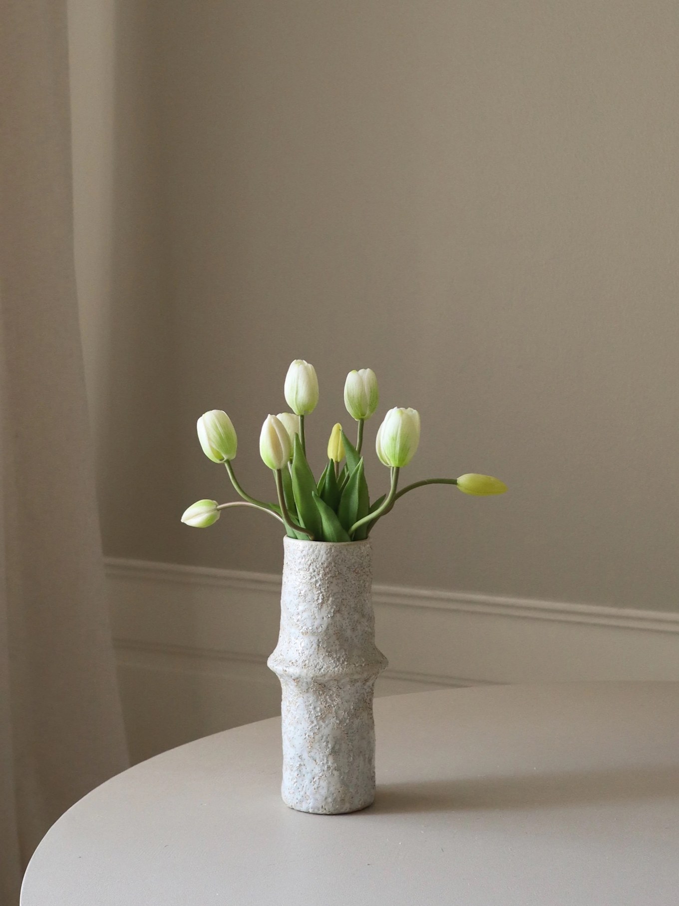 Botané Künstlicher Blumenstrauß TULIP BOUQUET: WEISS