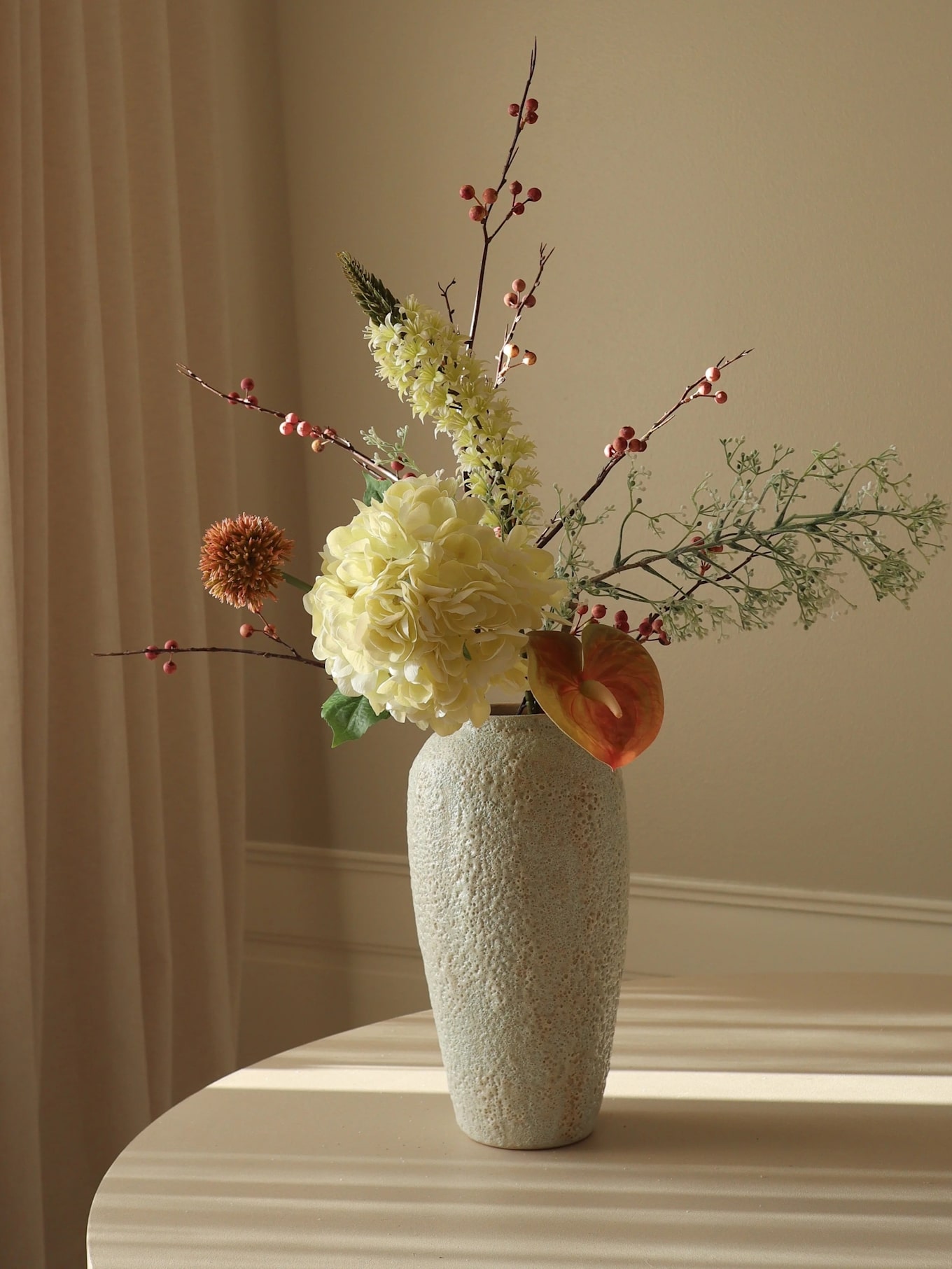 Botané FROSTED AMBER Artificial Flower Bouquet: PINK