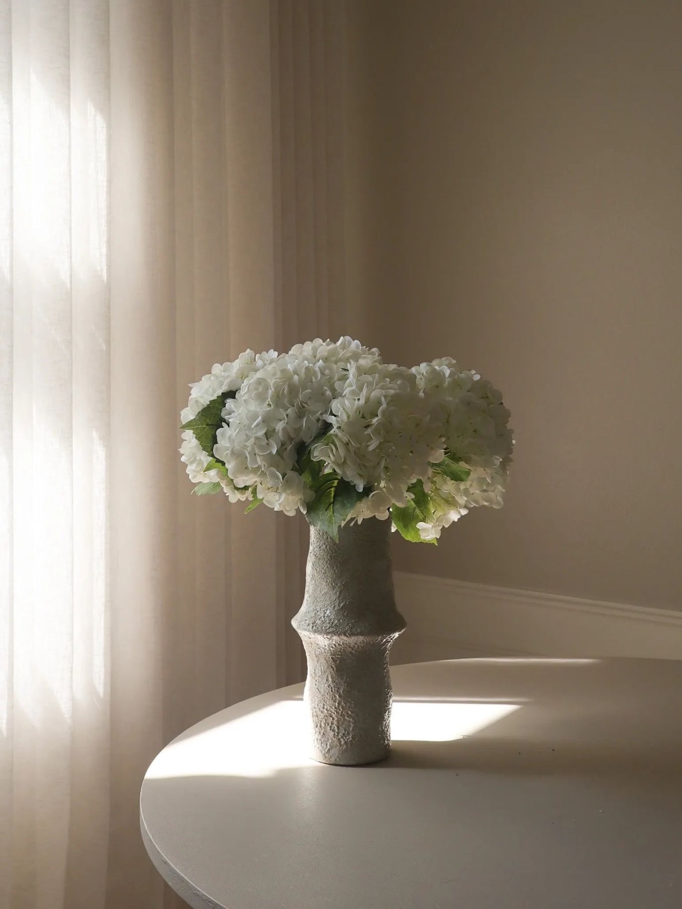 Botané Artificial Flower Bouquet: HYDRANGEA BOUQUET: WHITE