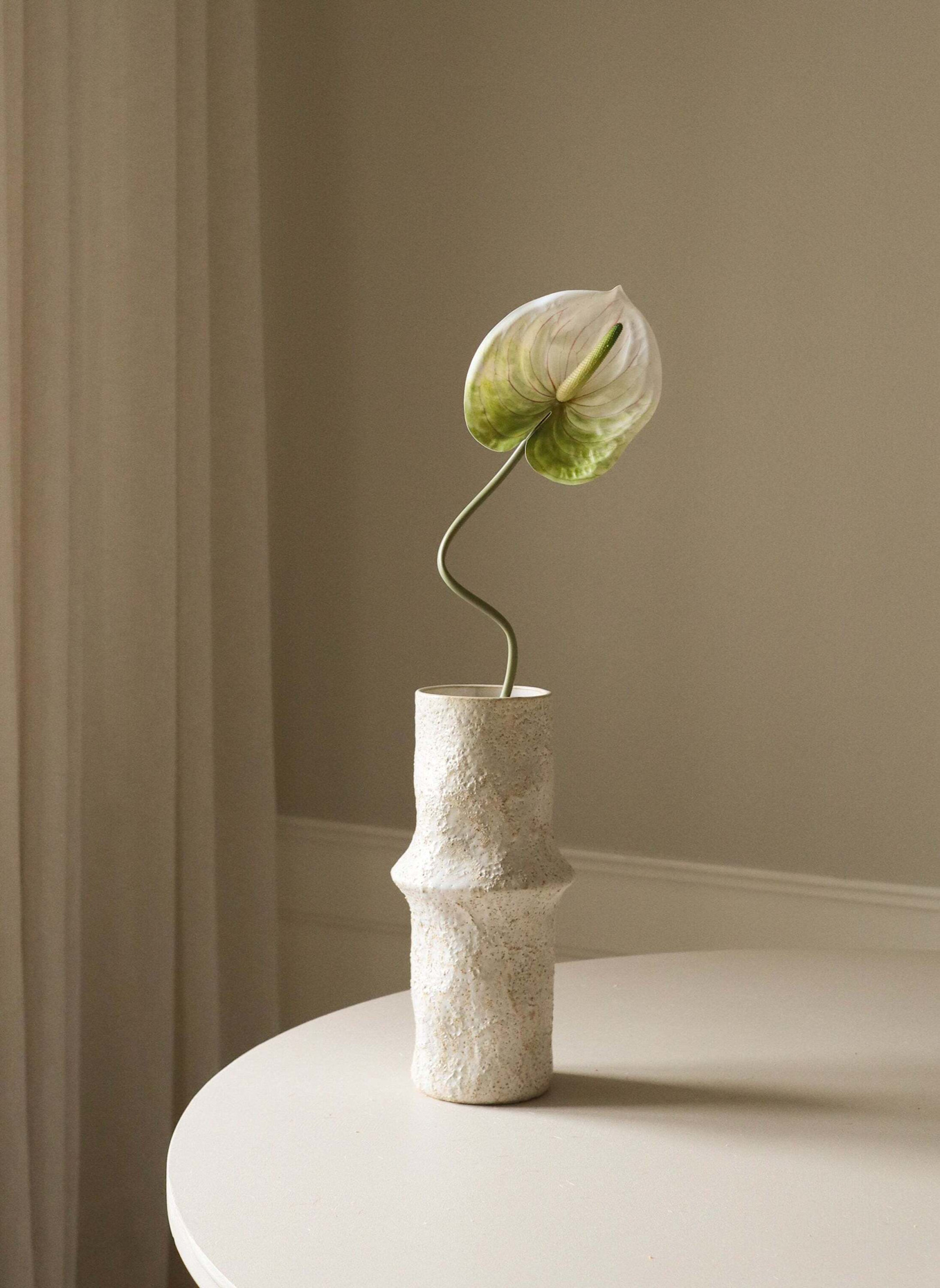 Botané Kunstblume ANTHURIUM FLOWER: WEISS