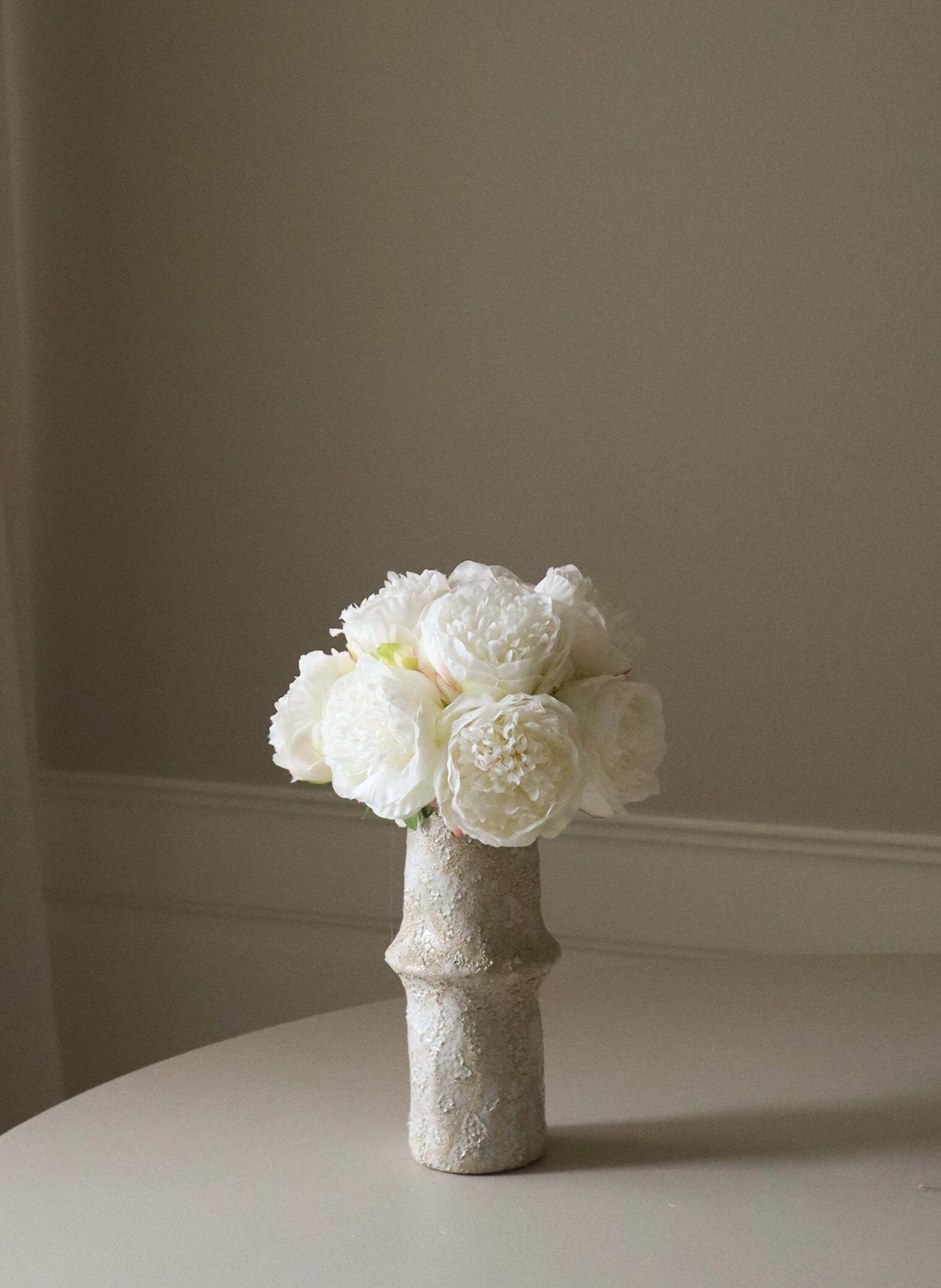 Botané Künstlicher Blumenstrauß MINI PEONY BOUQUET: WEISS