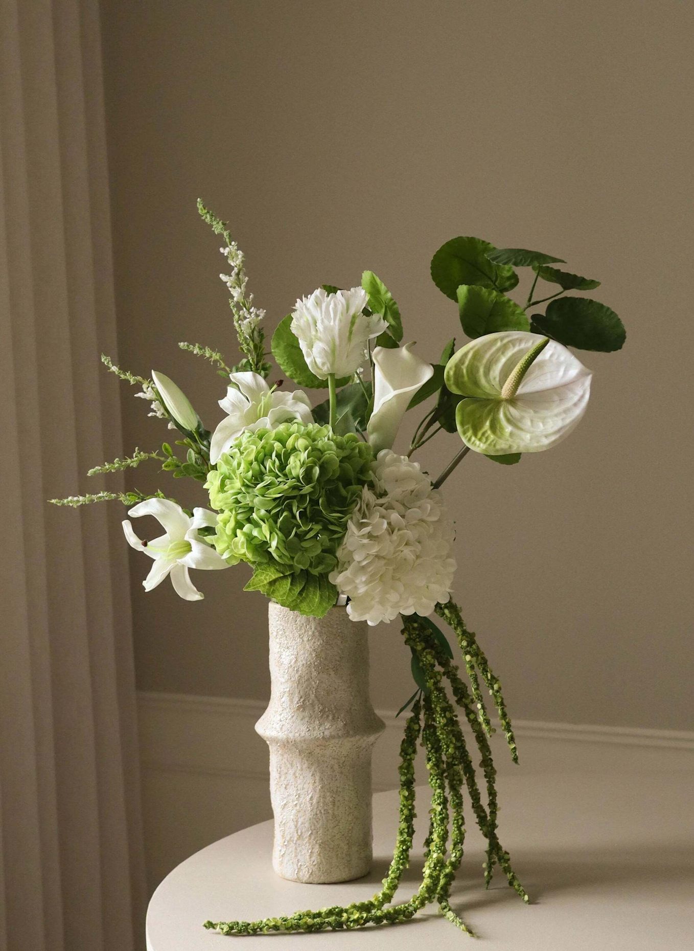 Botané Künstlicher Blumenstrauß GREENIE: WEISS