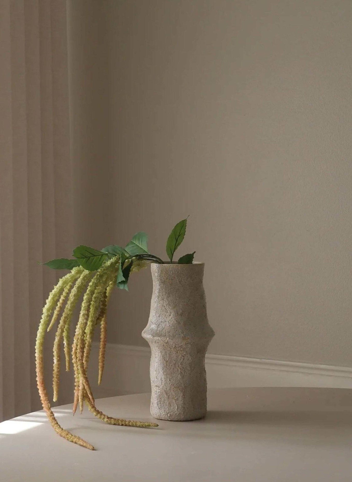 Botané Kunstblume THREE FORKS AMARANTHUS FLOWER: HELLGRÜN