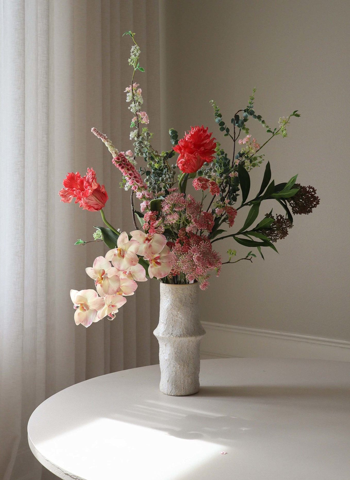 Botané Künstlicher Blumenstrauß DEEP BLUSH: ROSA