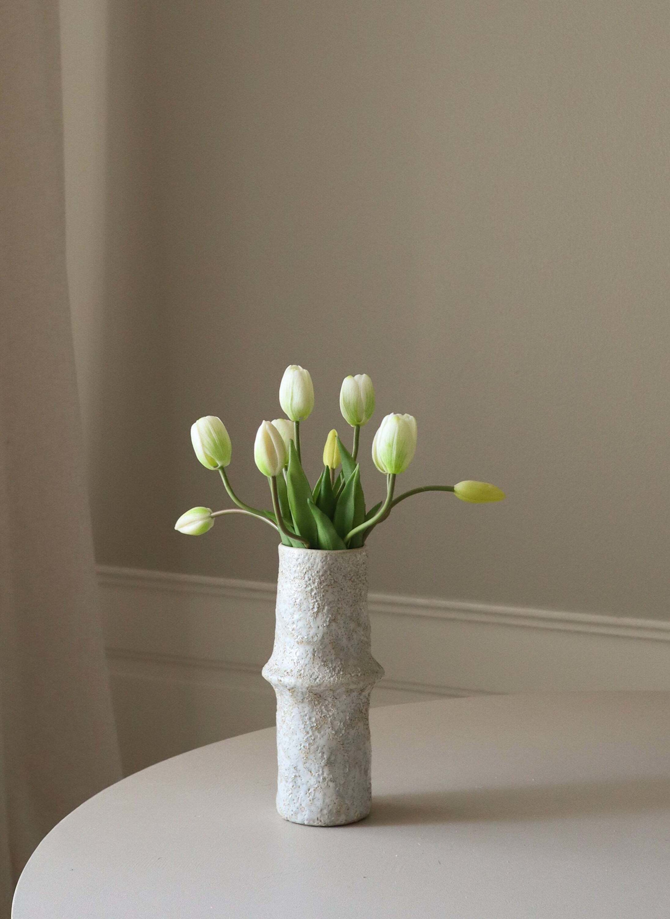 Botané Künstlicher Blumenstrauß TULIP BOUQUET: WEISS