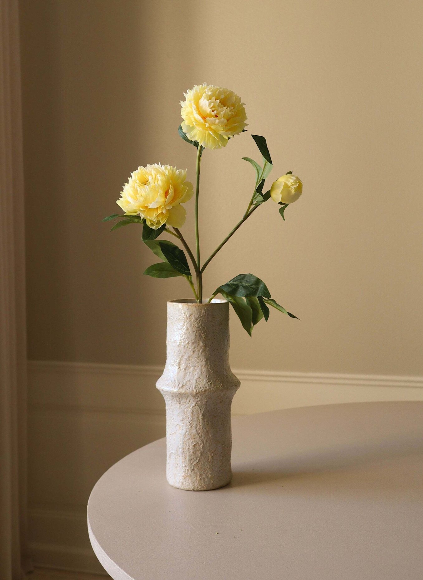 Botané Kunstblume PEONY FLOWER: GELB