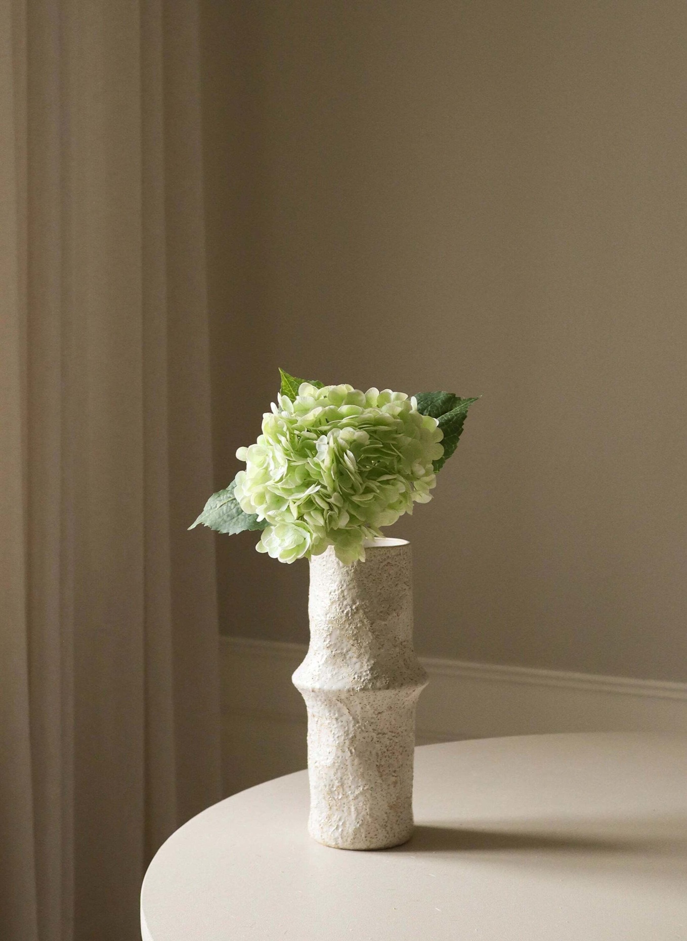 Botané Kunstblume HYDRANGEA FLOWER: HELLGRÜN