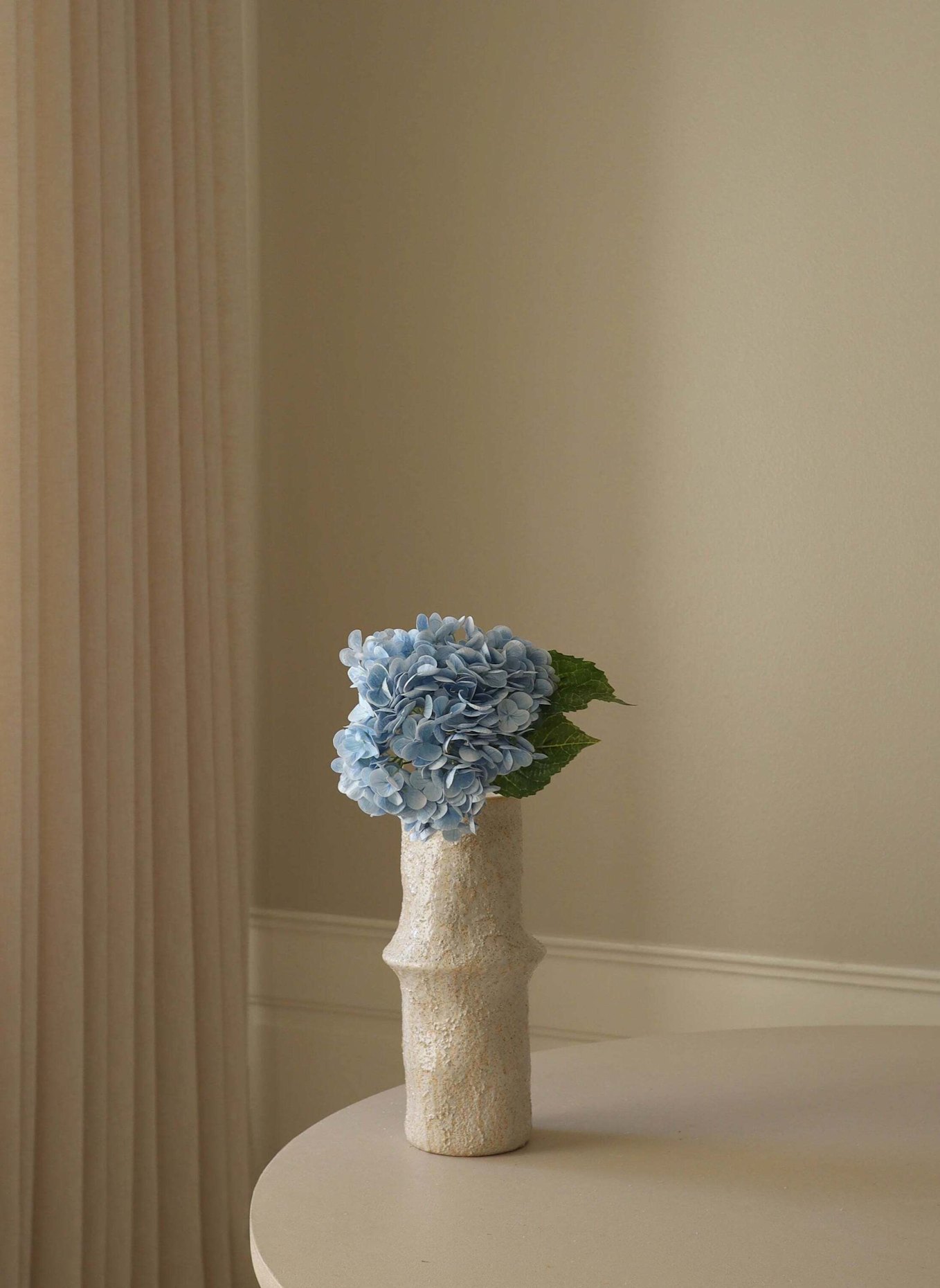 Botané Kunstblume HYDRANGEA FLOWER: HELLBLAU