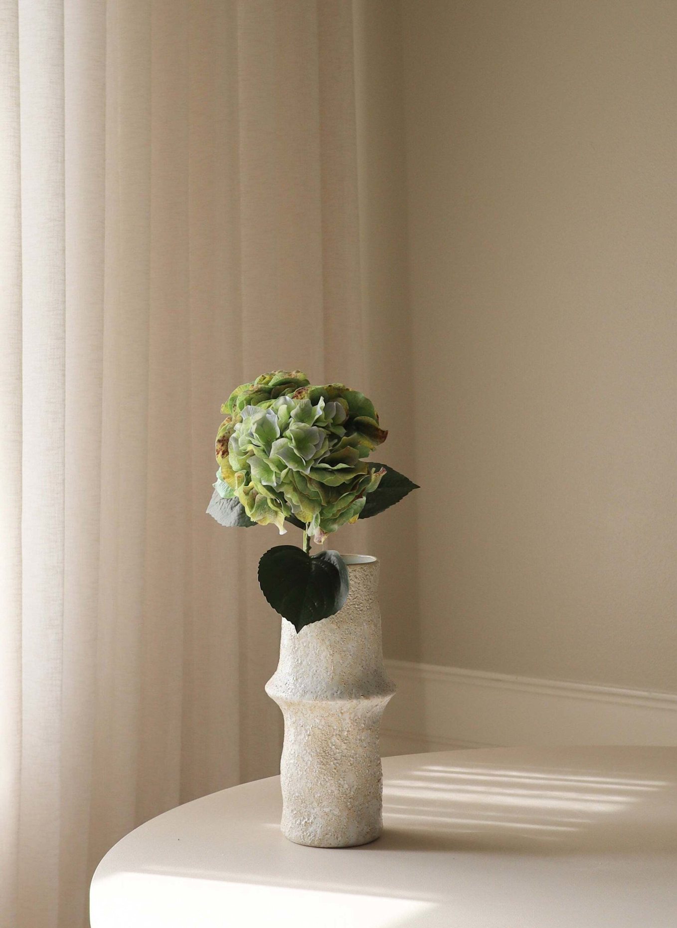 Botané Kunstblume HYDRANGEA FLOWER PREMIUM: HELLGRÜN