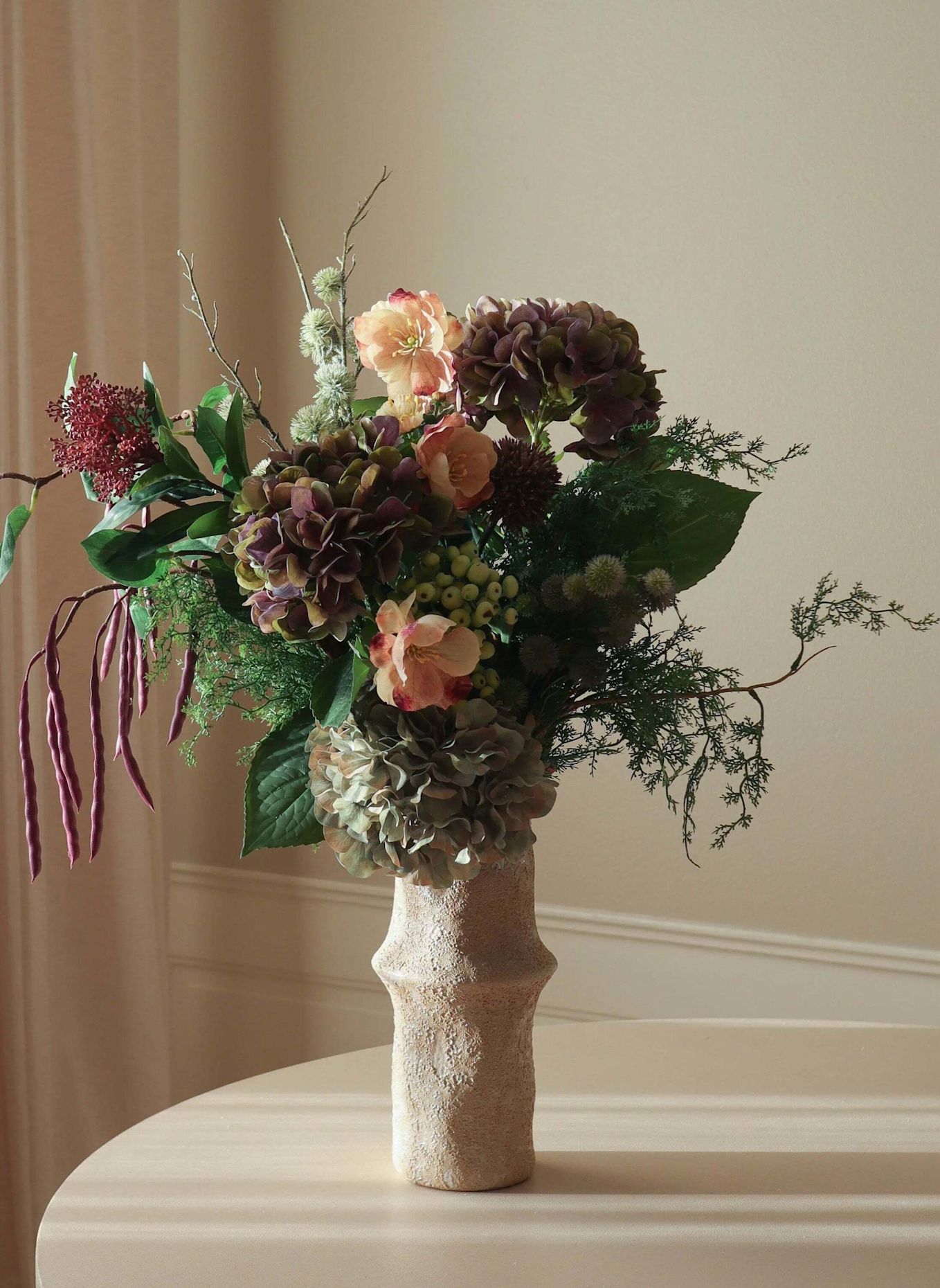 Botané Künstlicher Blumenstrauß VIOLET GROVE: GRÜN