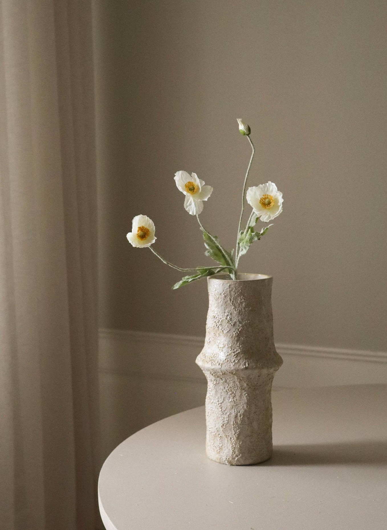 Botané Kunstblume POPPY FLOWER: WEISS