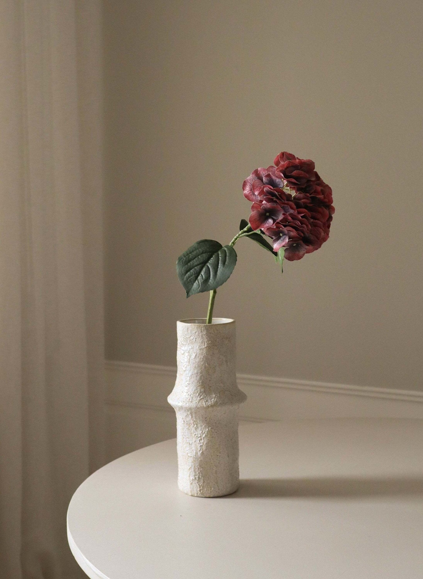 Botané Kunstblume HYDRANGEA FLOWER PREMIUM: ROT