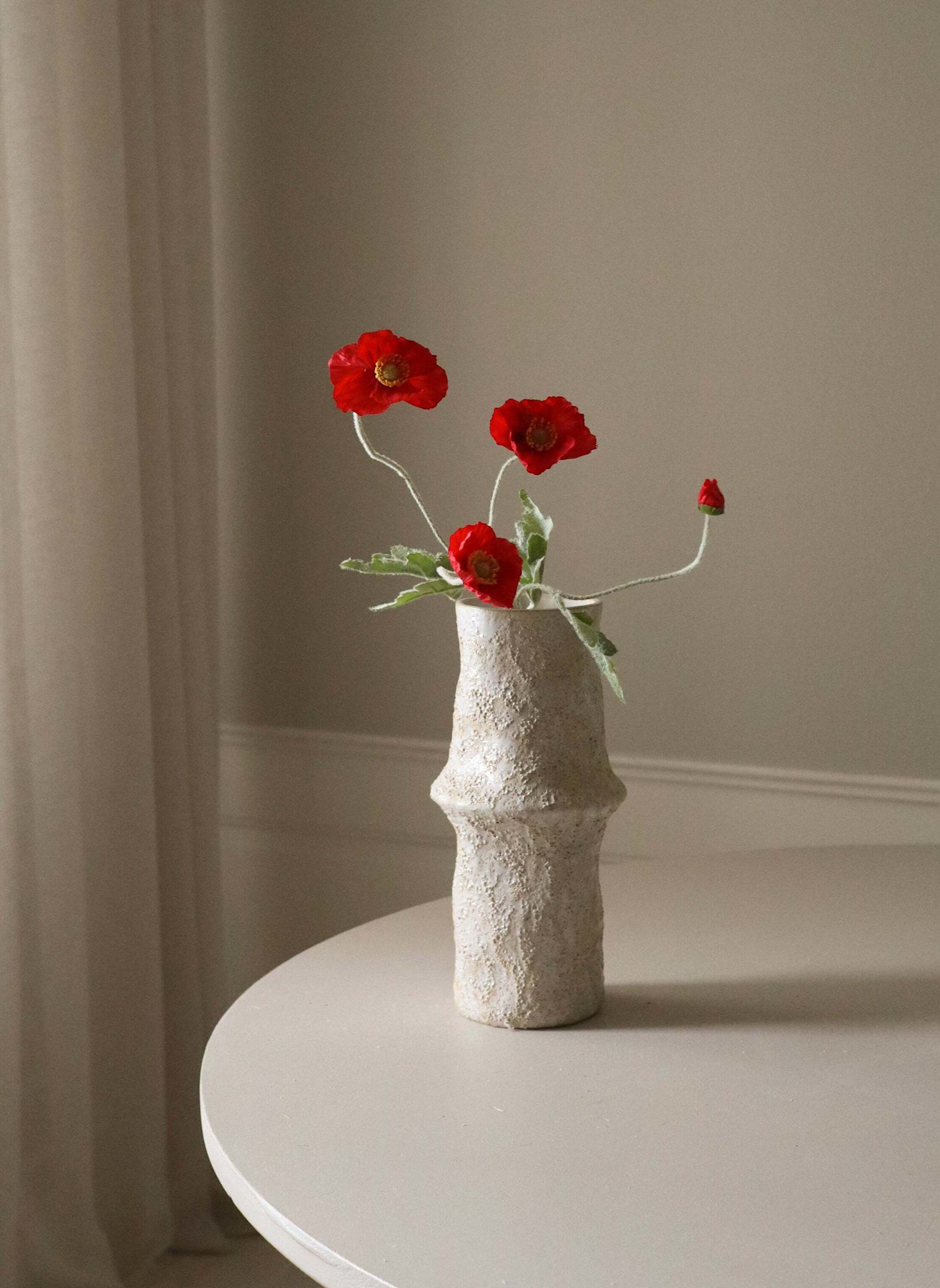 Botané Kunstblume POPPY FLOWER: ROT