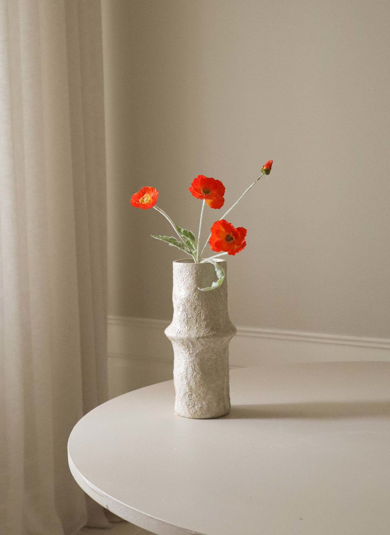 Botané Kunstblume POPPY FLOWER: DUNKELORANGE